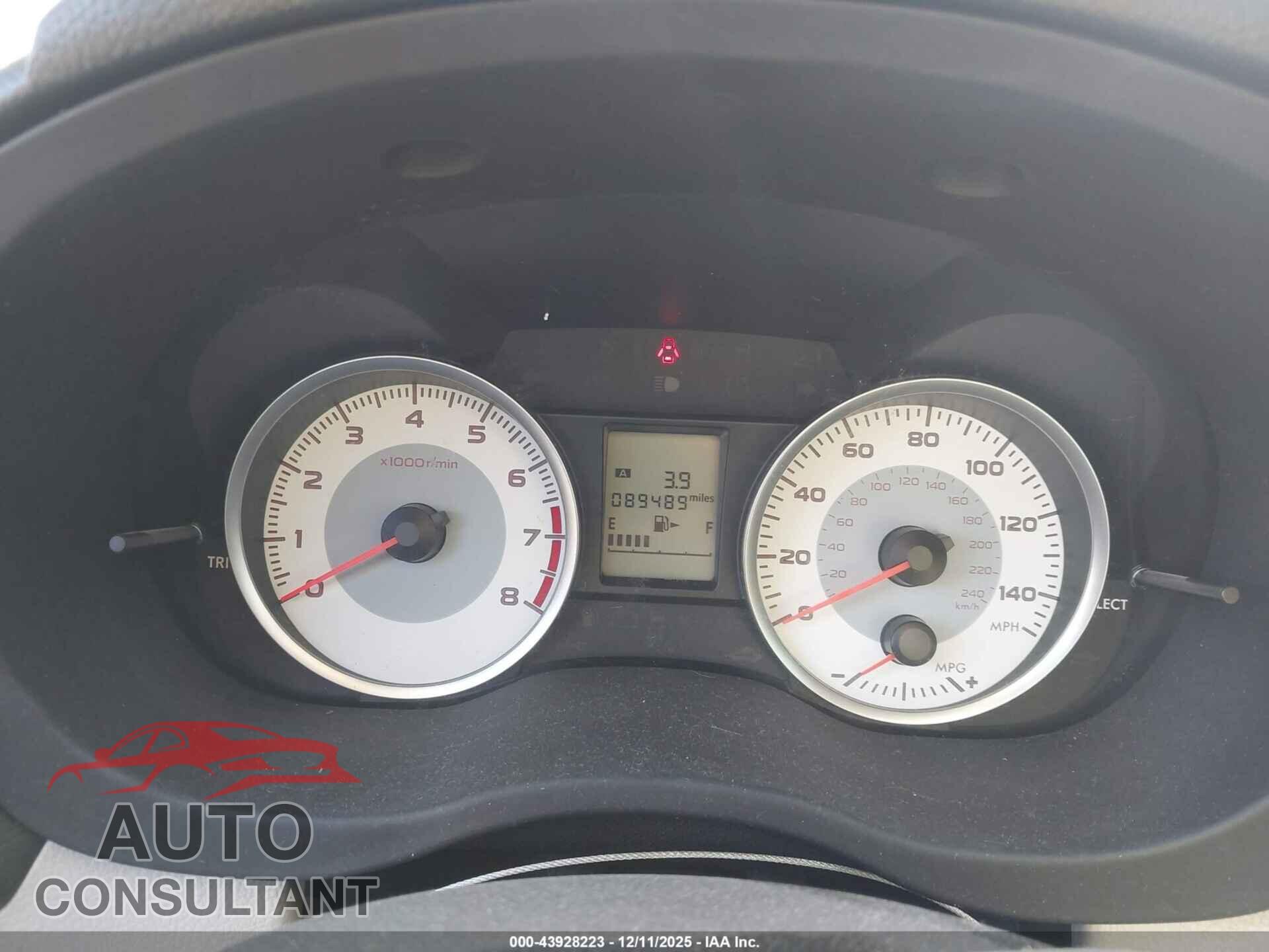 SUBARU IMPREZA 2013 - JF1GPAB67DH202462
