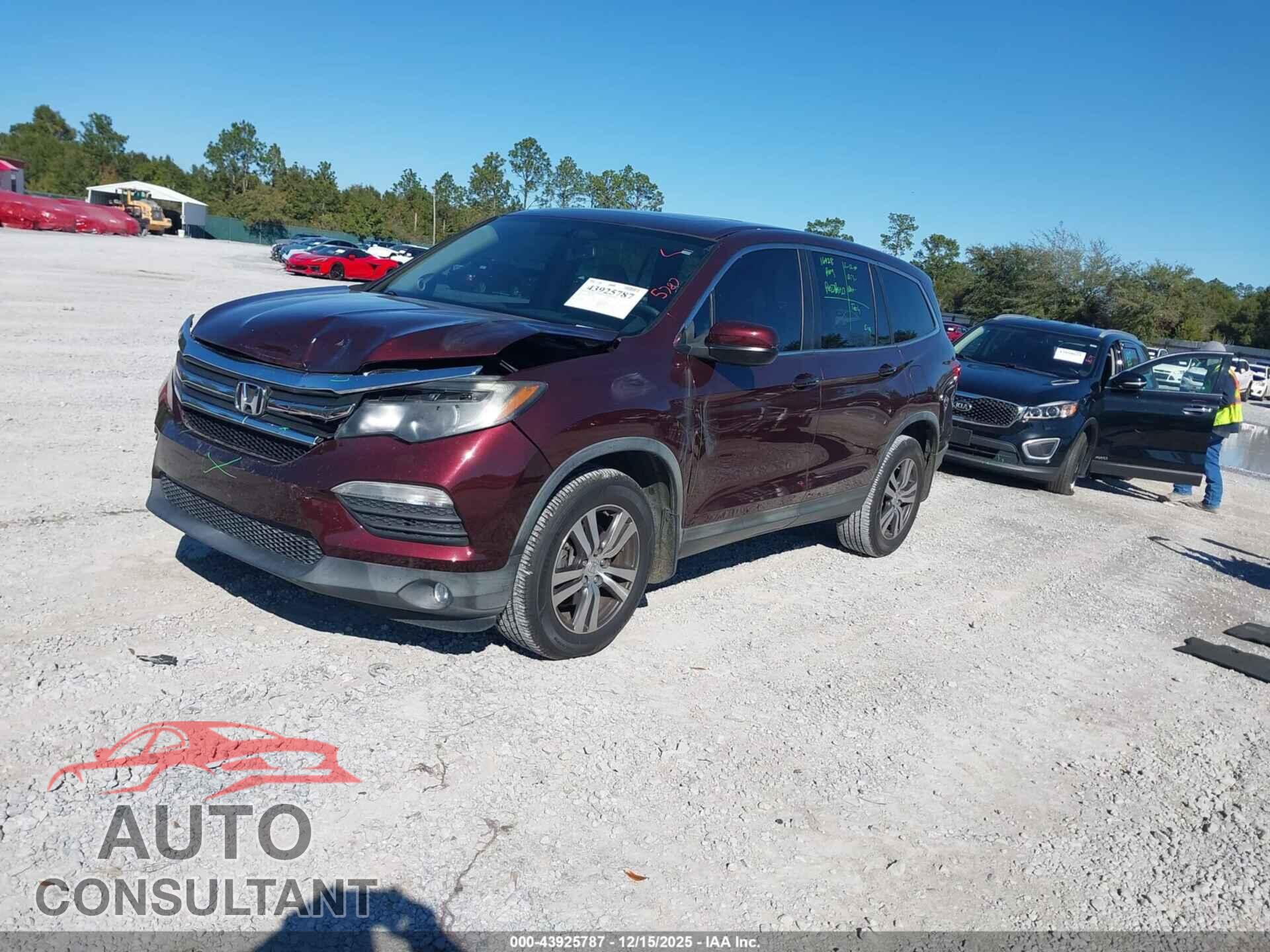 HONDA PILOT 2017 - 5FNYF5H55HB012835