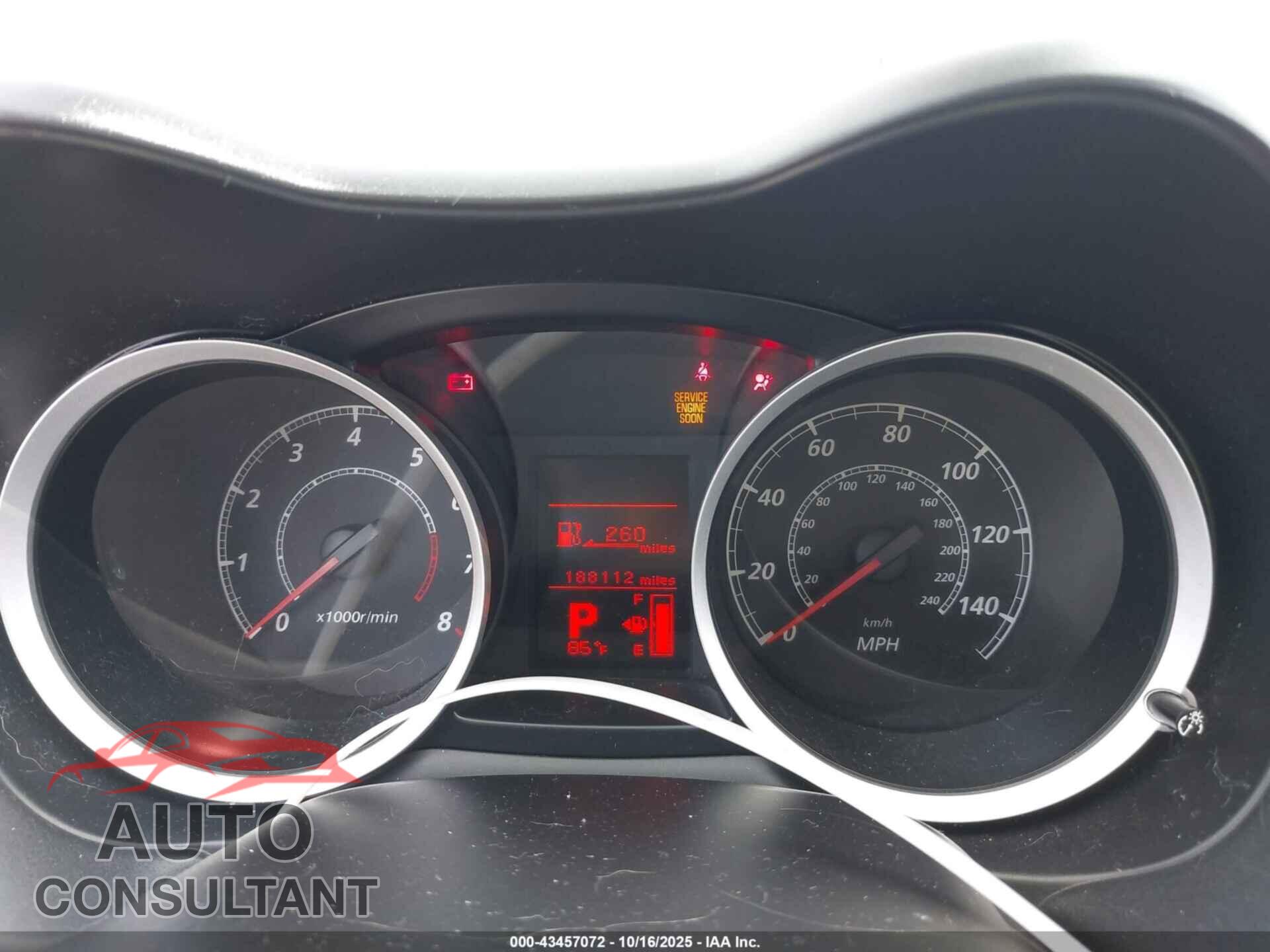 MITSUBISHI LANCER 2012 - JA32U2FU7CU031938