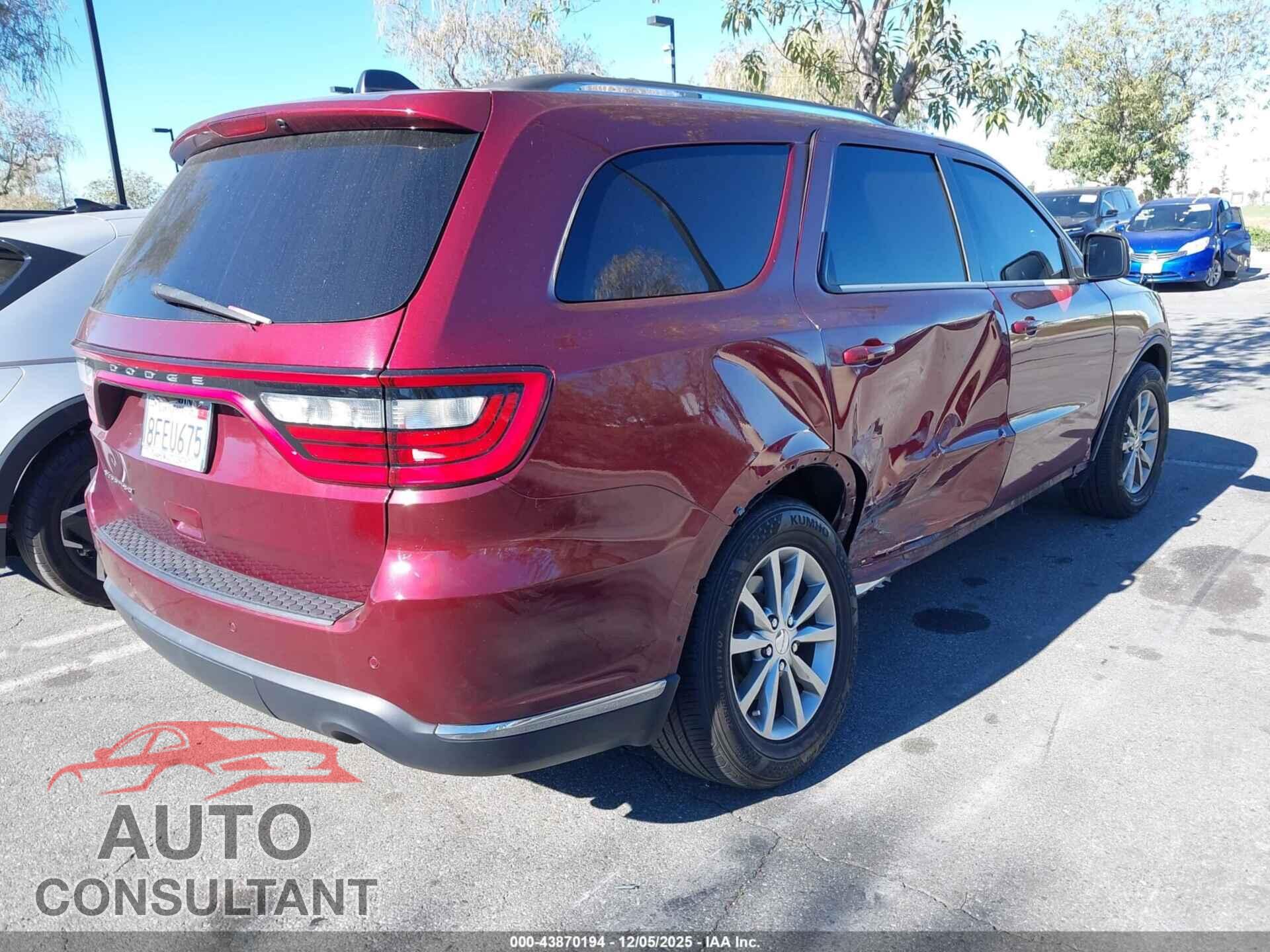 DODGE DURANGO 2018 - 1C4RDHAG6JC413014