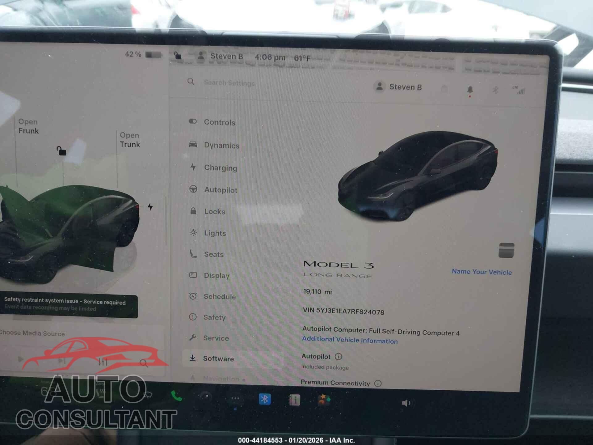 TESLA MODEL 3 2024 - 5YJ3E1EA7RF824078