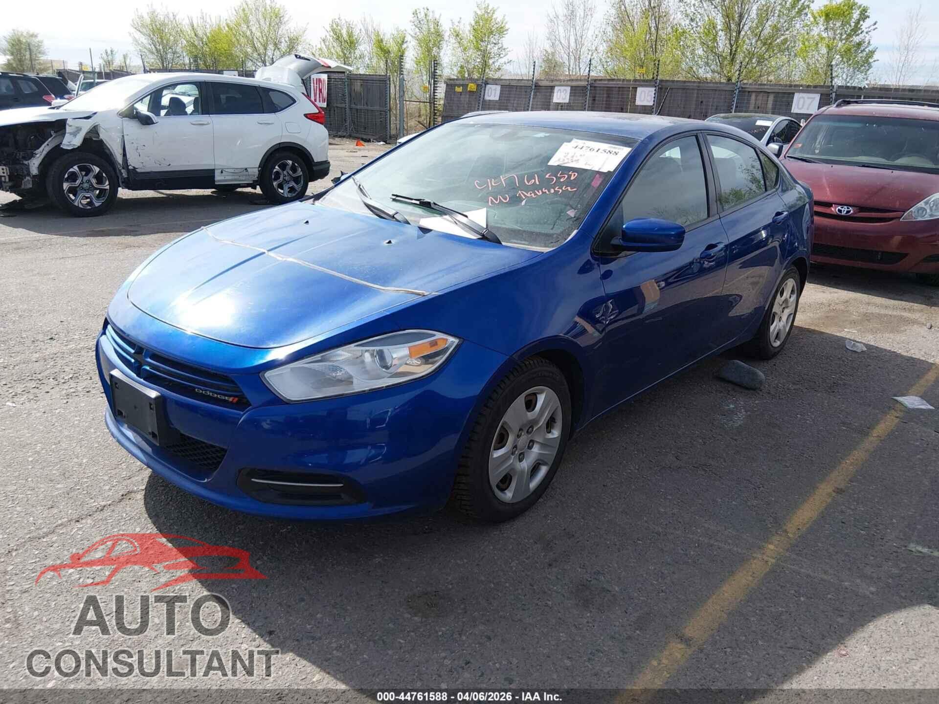 DODGE DART 2013 - 1C3CDFAH2DD317497