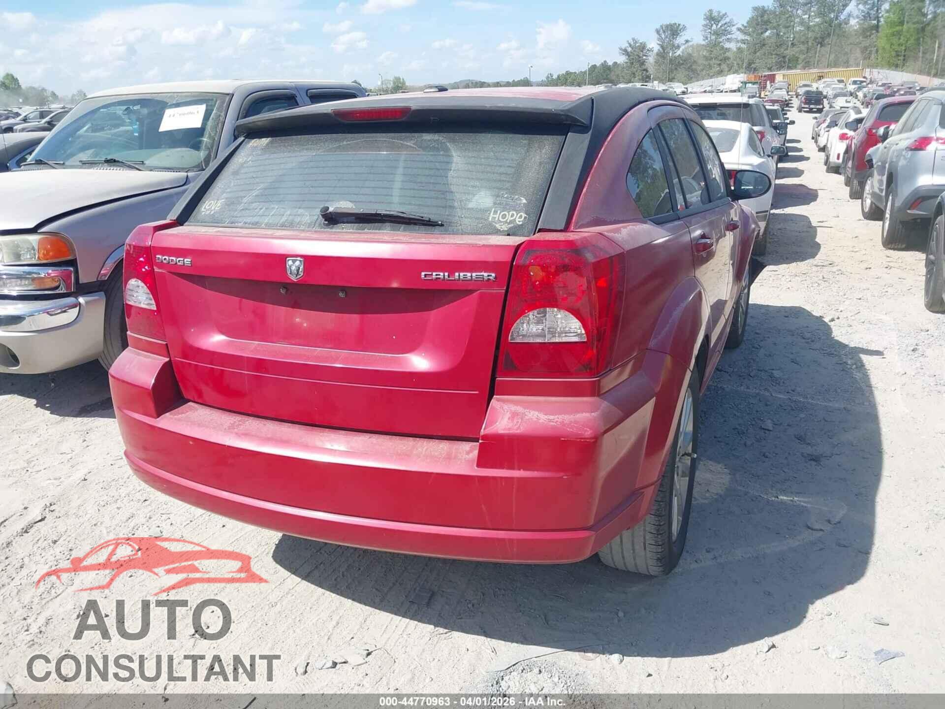 DODGE CALIBER 2012 - 1C3CDWEA6CD529346