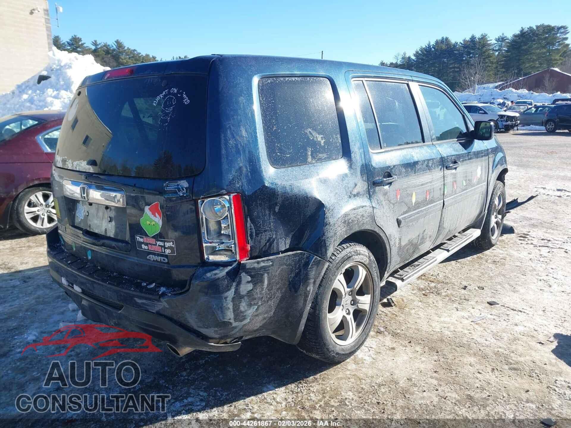 HONDA PILOT 2012 - 5FNYF4H50CB067843