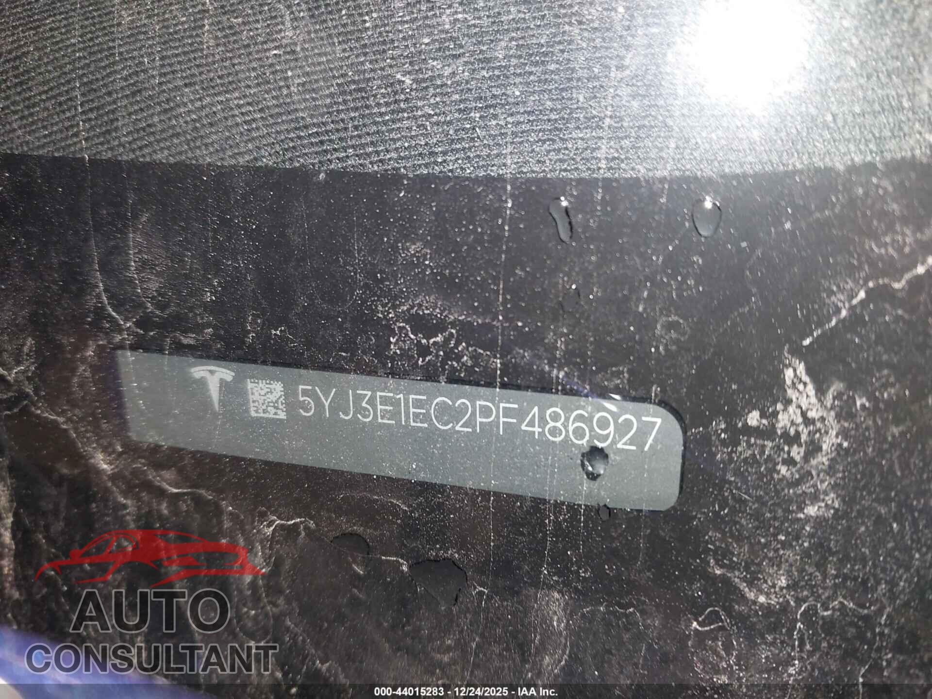 TESLA MODEL 3 2023 - 5YJ3E1EC2PF486927