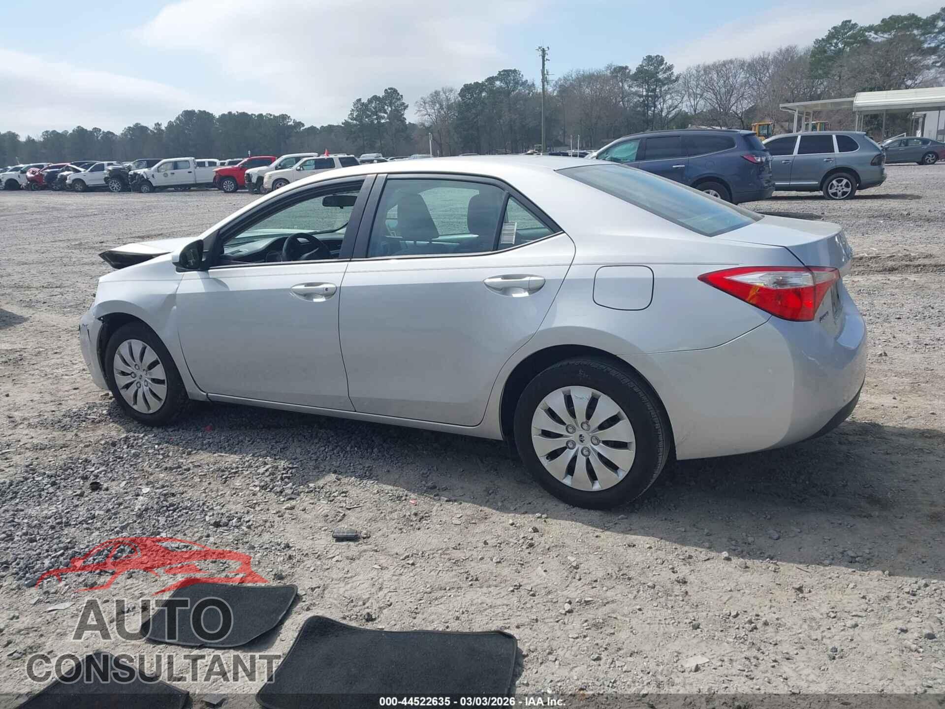 TOYOTA COROLLA 2015 - 2T1BURHE5FC282992