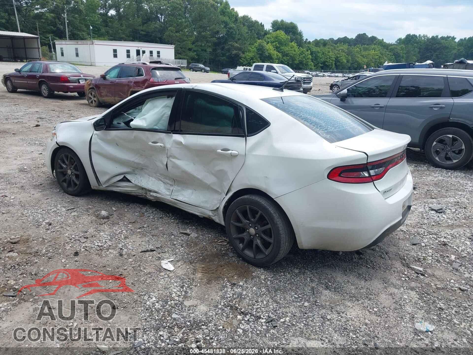 DODGE DART 2015 - 1C3CDFBB3FD301970
