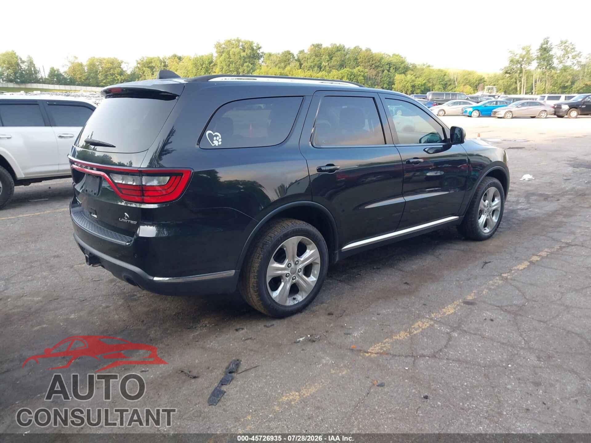 DODGE DURANGO 2014 - 1C4RDJDG6EC388687
