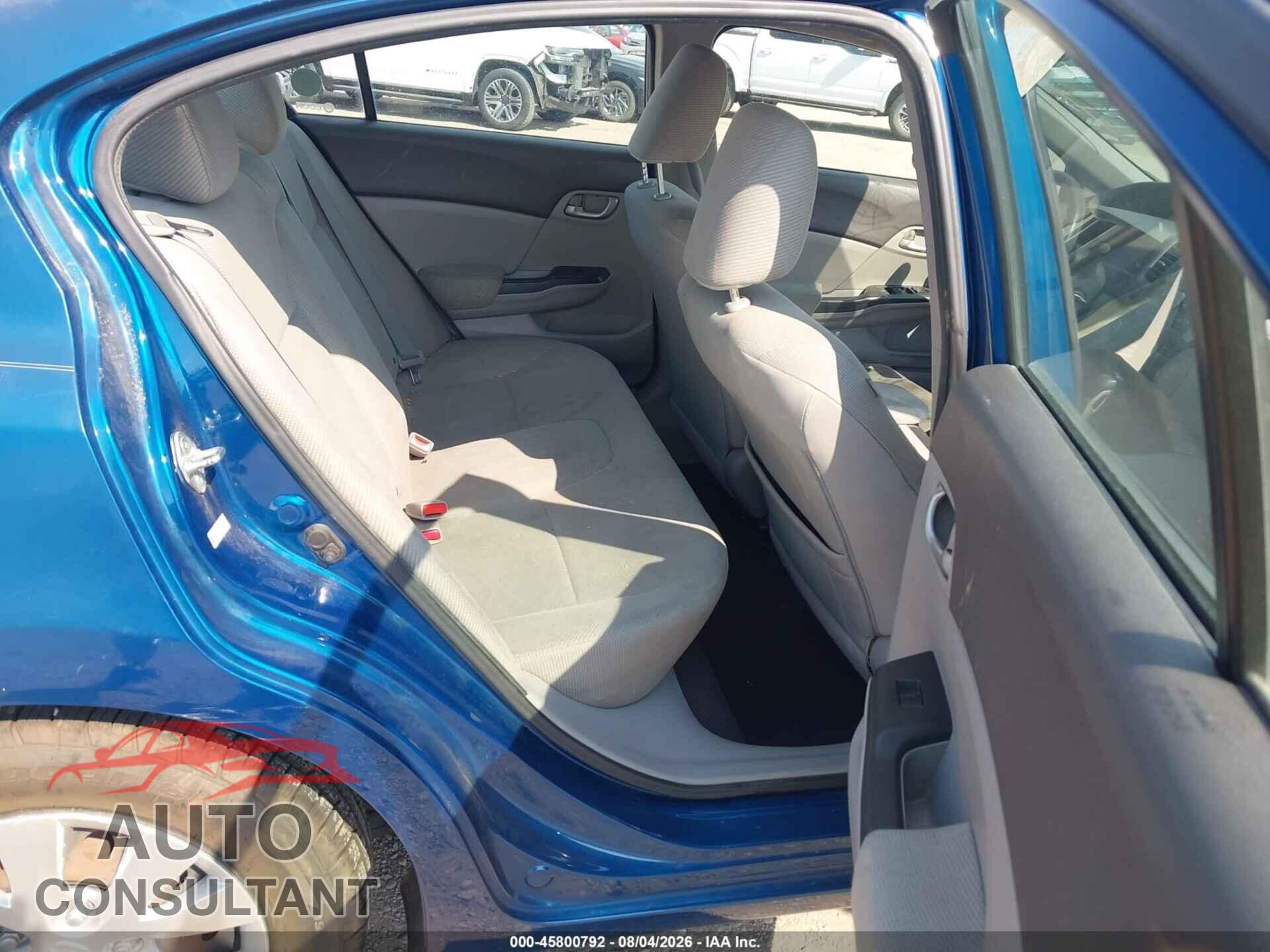 HONDA CIVIC 2012 - 19XFB2F52CE083235