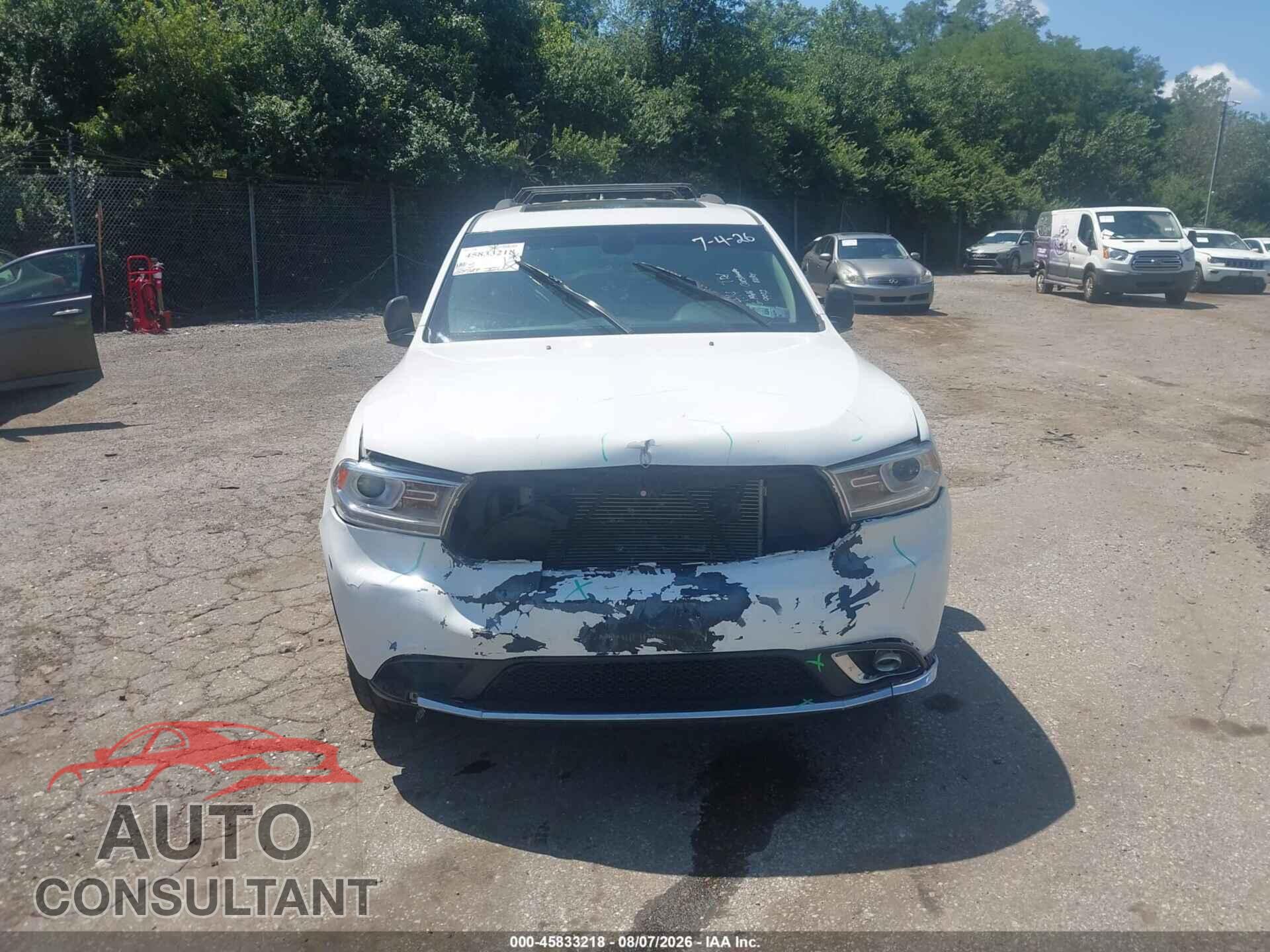 DODGE DURANGO 2014 - 1C4RDJDGXEC449992