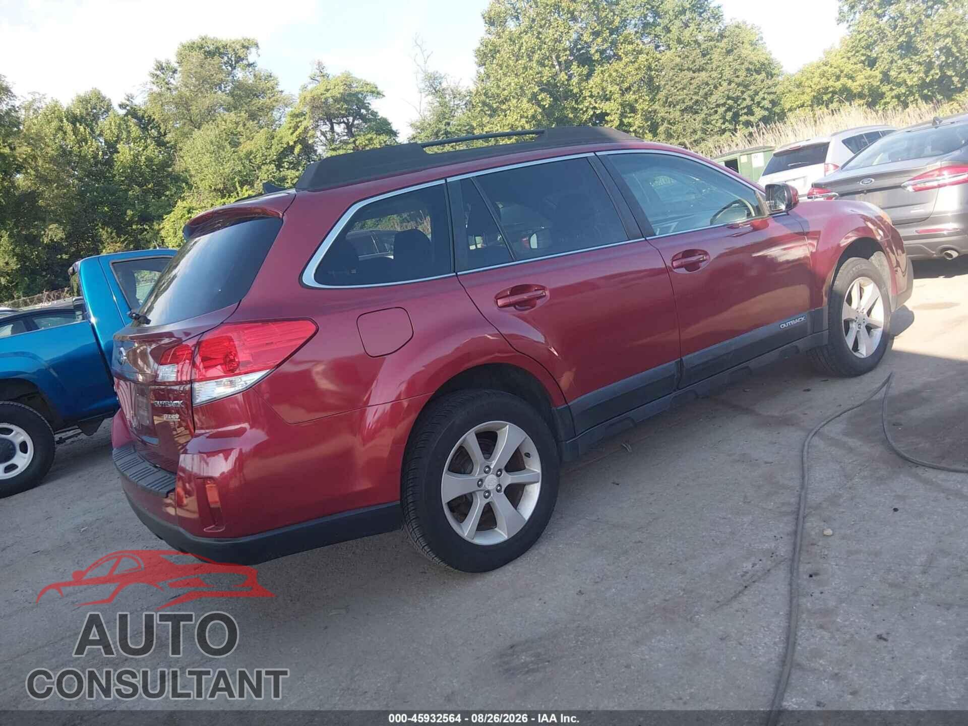 SUBARU OUTBACK 2014 - 4S4BRBCC4E3306507