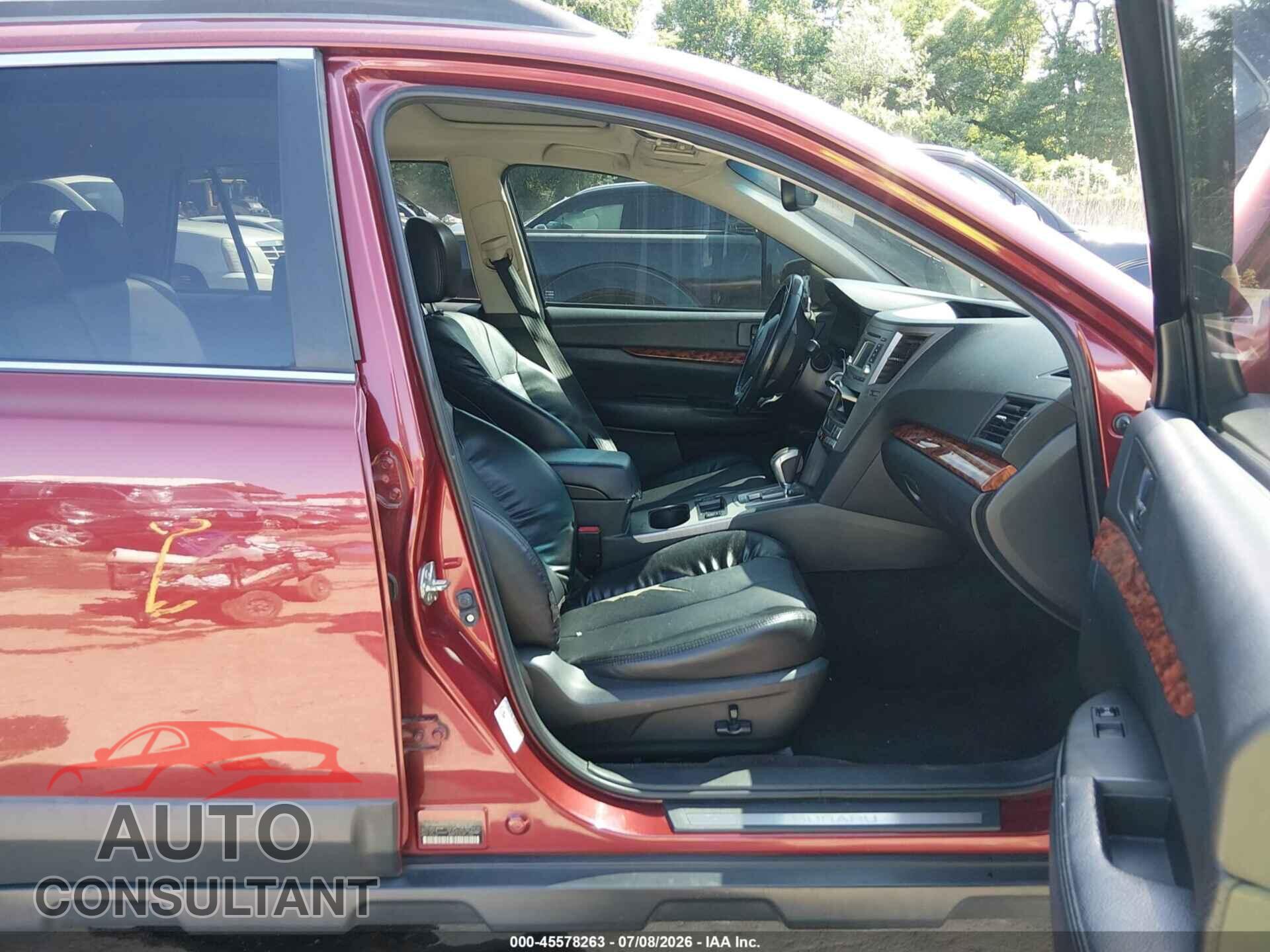 SUBARU OUTBACK 2012 - 4S4BRBKCXC3272054