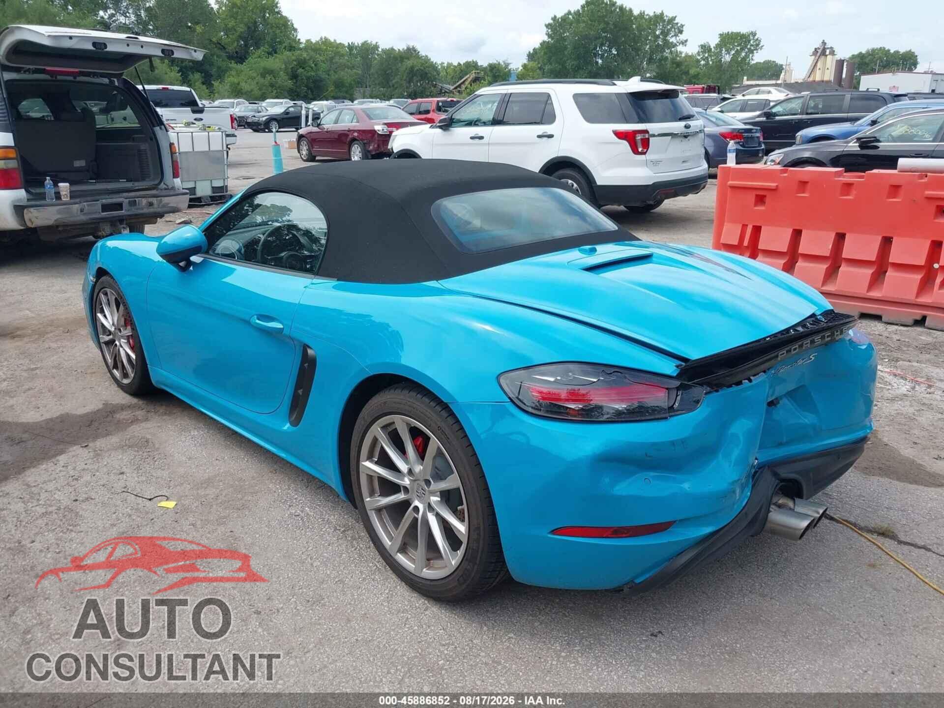 PORSCHE 718 BOXSTER 2018 - WP0CB2A87JS228364