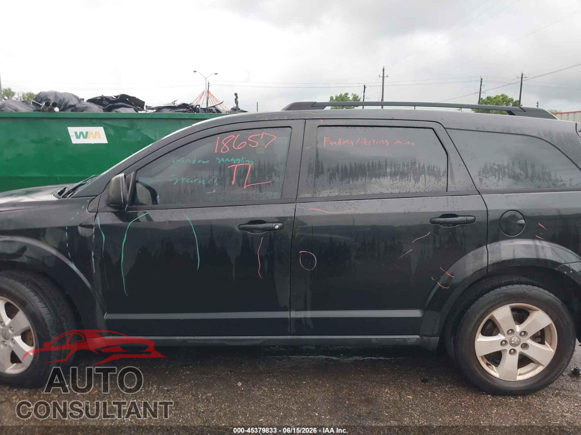 DODGE JOURNEY 2012 - 3C4PDCBG2CT207009
