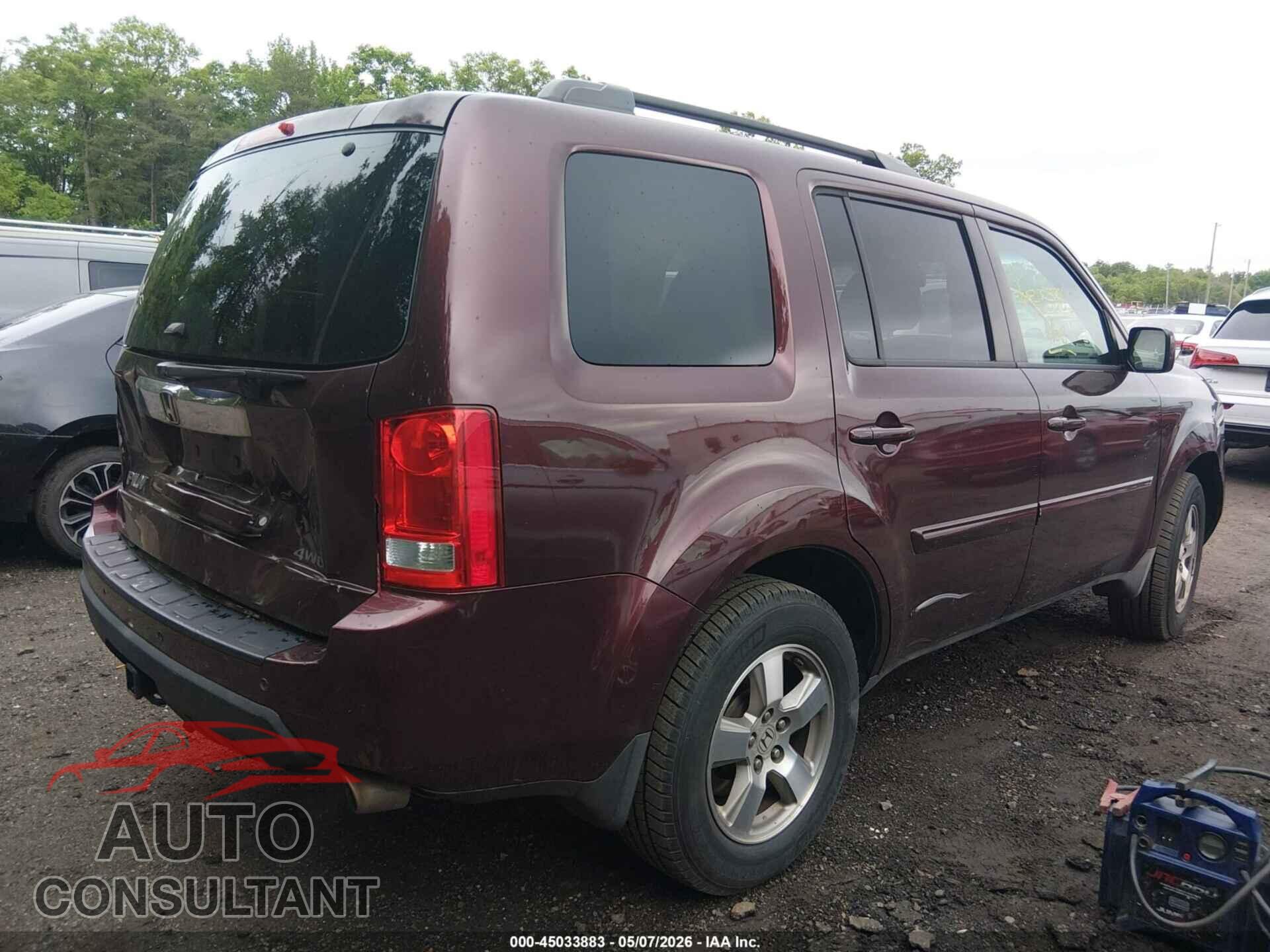 HONDA PILOT 2009 - 5FNYF48539B044372