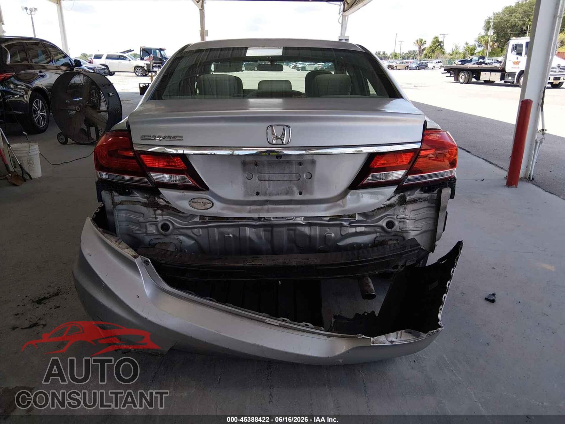HONDA CIVIC 2013 - 19XFB2F81DE032241