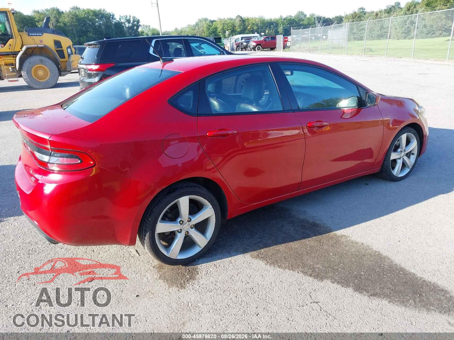 DODGE DART 2015 - 1C3CDFEB7FD150806