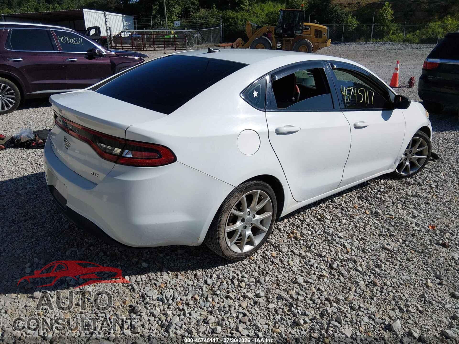 DODGE DART 2013 - 1C3CDFBA3DD157891
