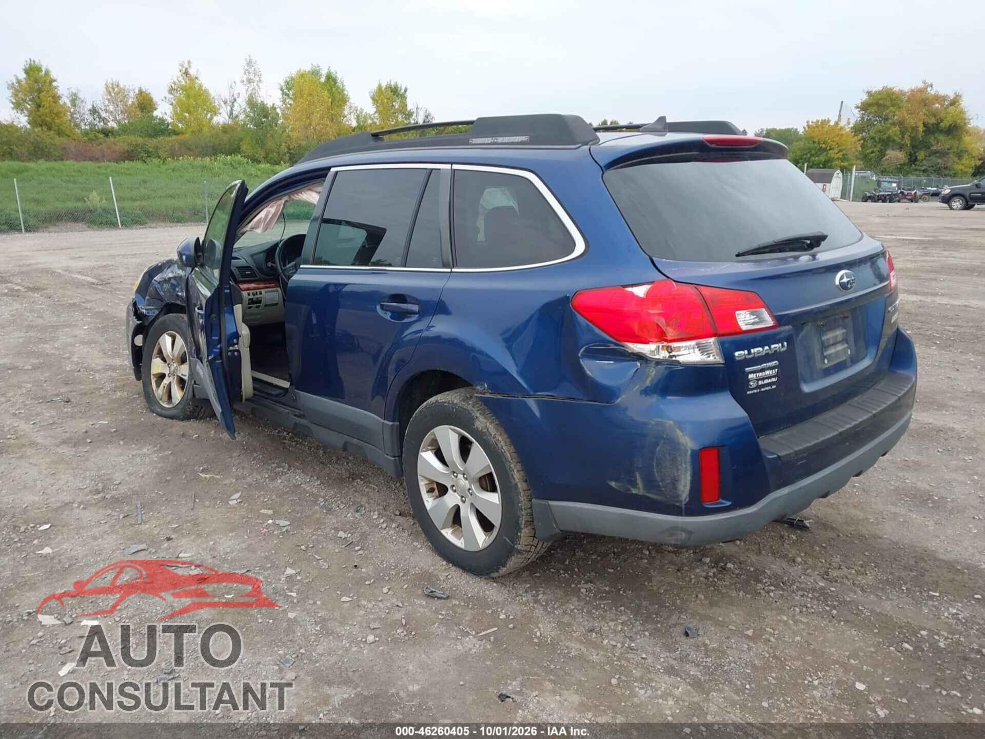 SUBARU OUTBACK 2011 - 4S4BRBLC9B3401494