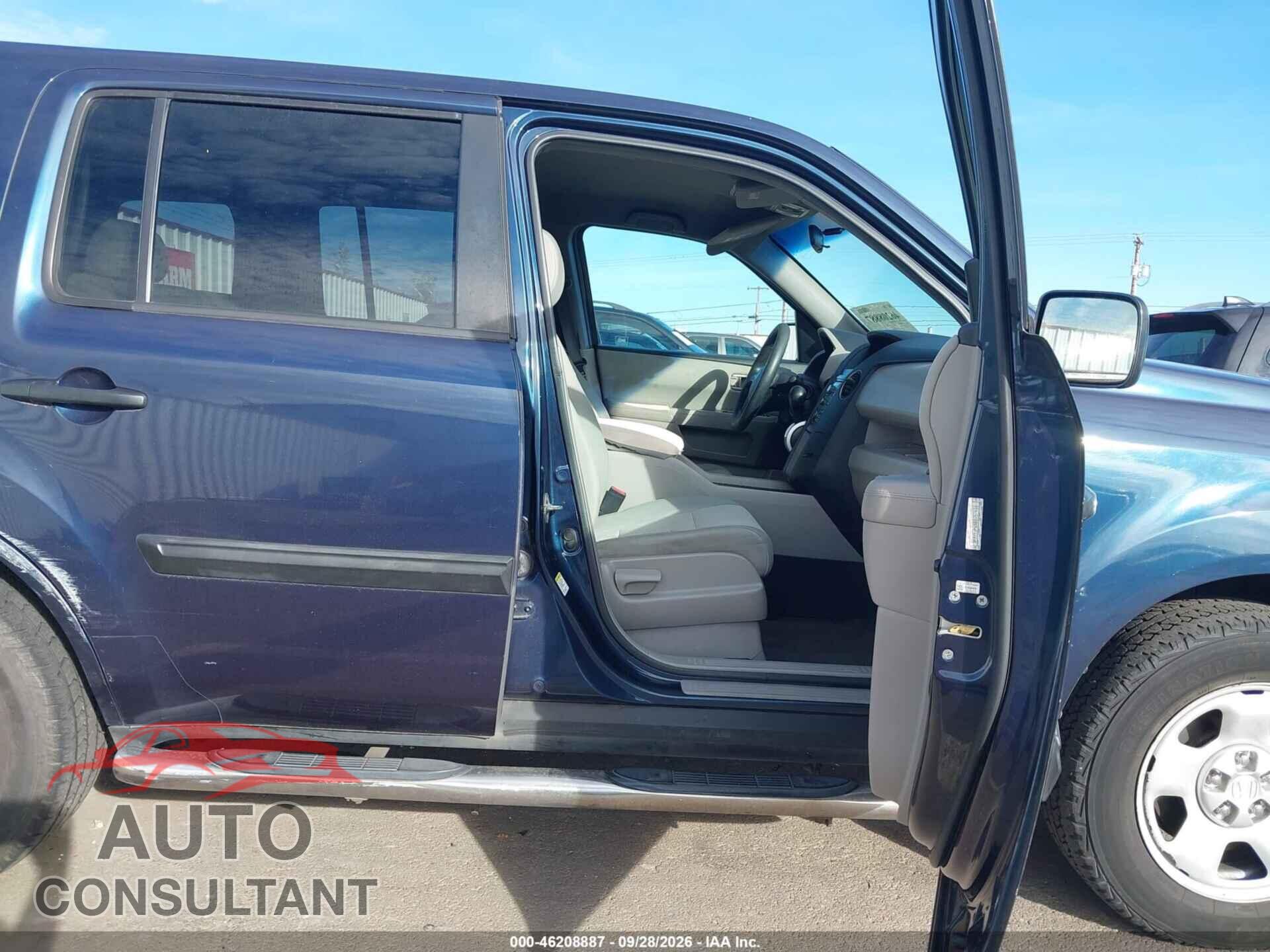 HONDA PILOT 2011 - 5FNYF3H2XBB057416