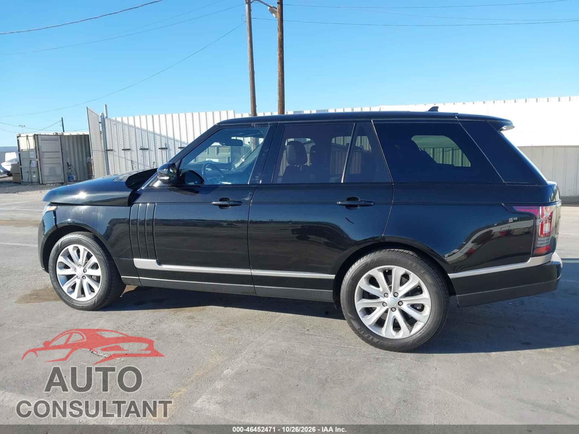 LAND ROVER RANGE ROVER 2016 - SALGS2VF1GA264682