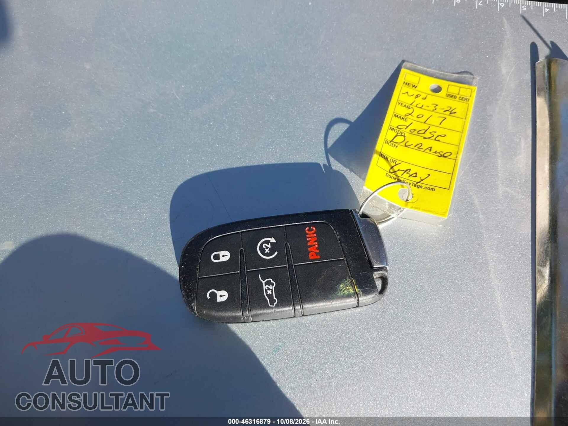 DODGE DURANGO 2017 - 1C4RDJDGXHC860555