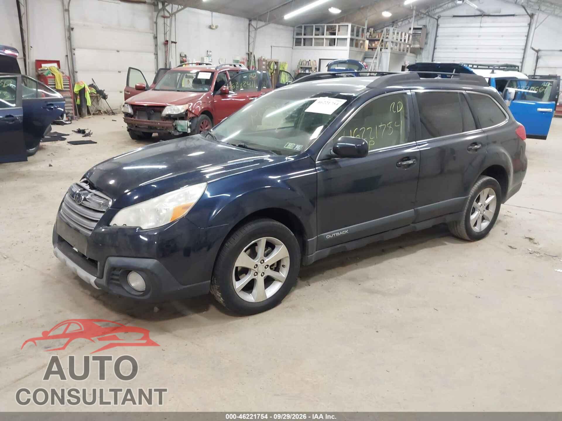SUBARU OUTBACK 2013 - 4S4BRBKC6D3241966