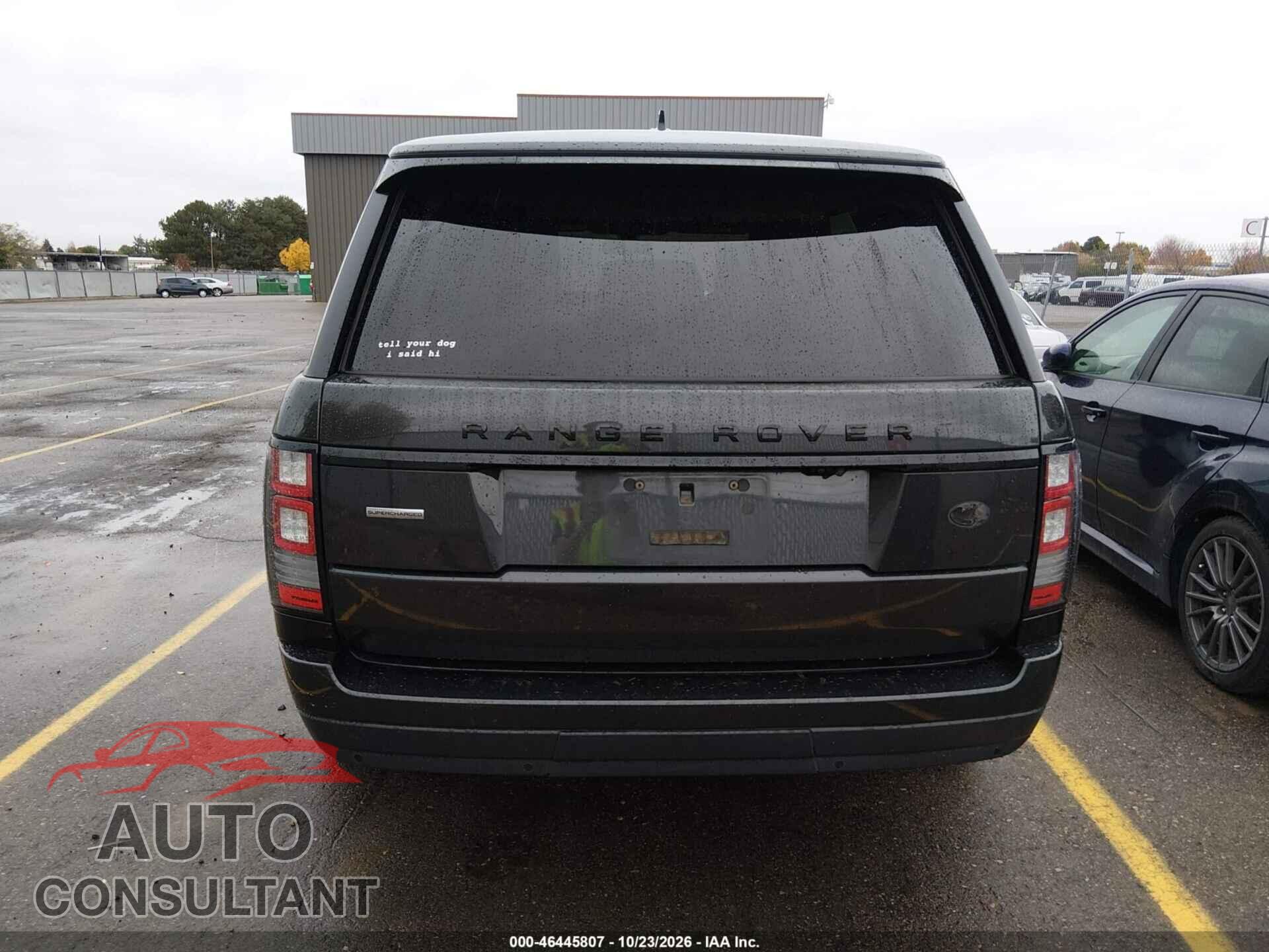 LAND ROVER RANGE ROVER 2016 - SALGS3EFXGA258157
