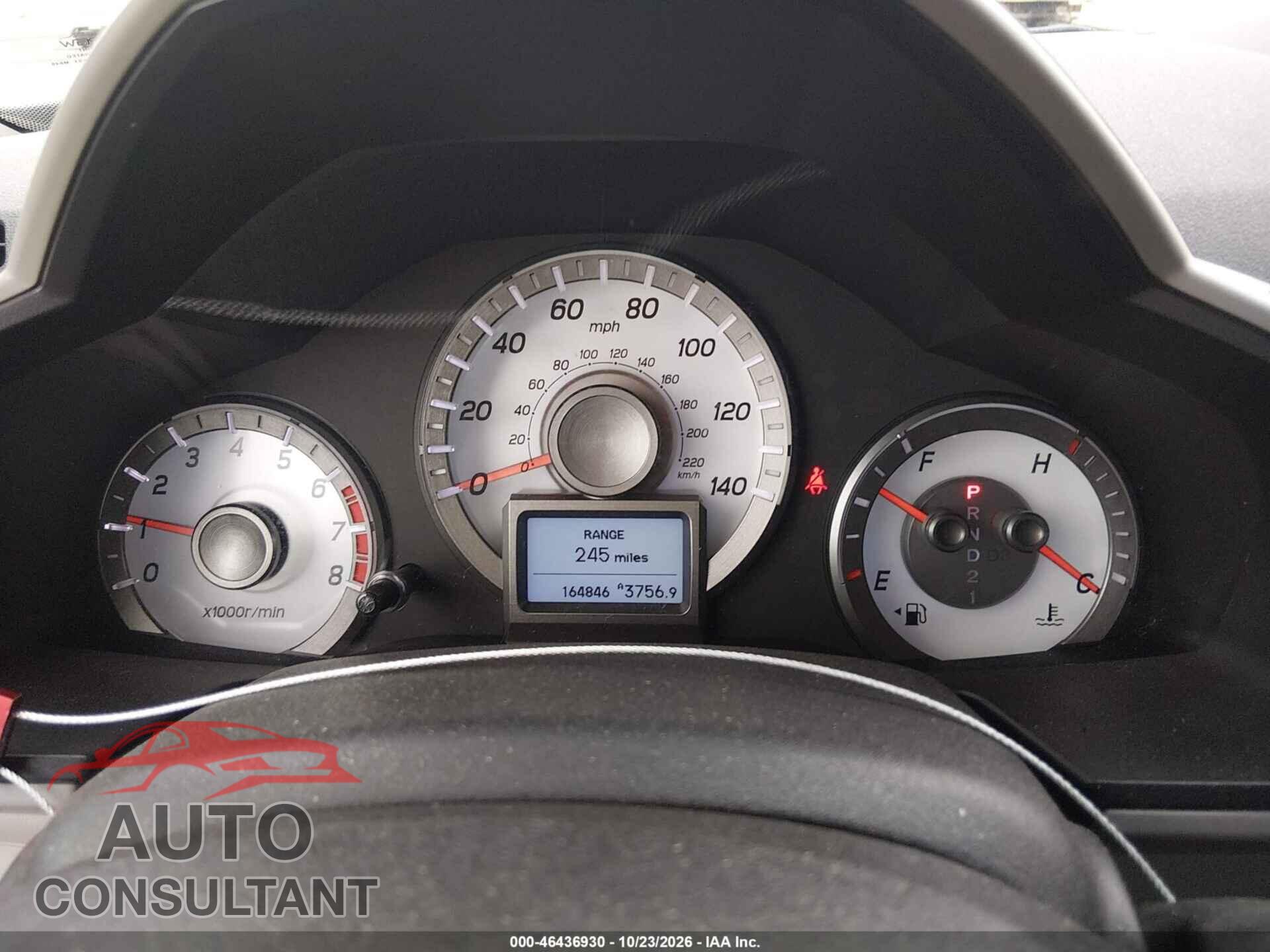 HONDA PILOT 2013 - 5FNYF4H99DB010691