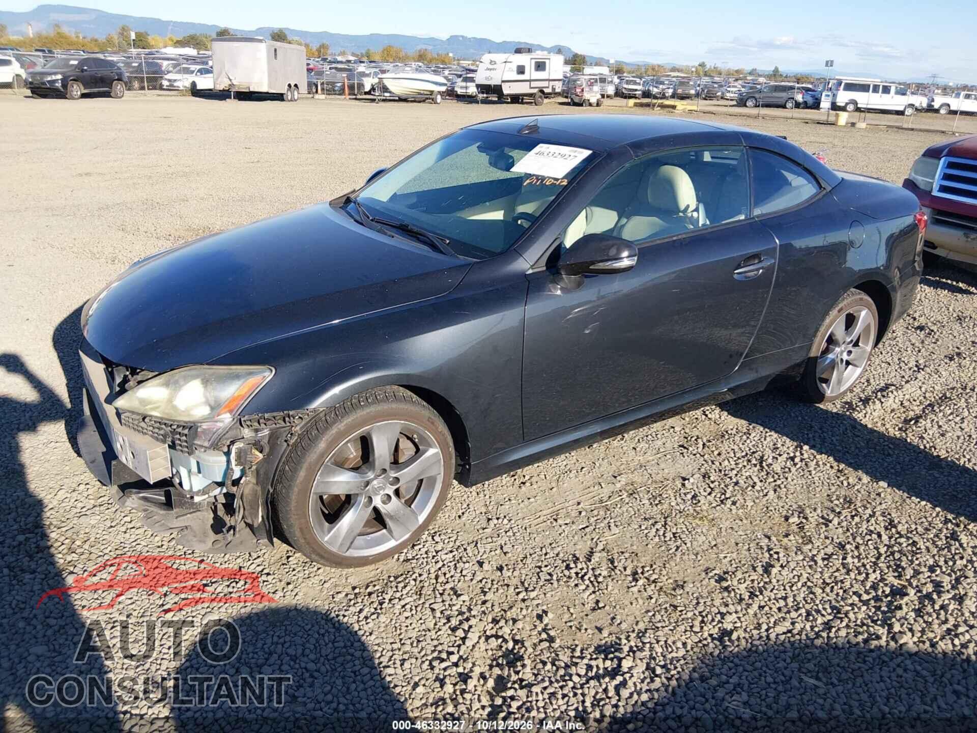 LEXUS IS 350C 2010 - JTHFE2C25A2503239
