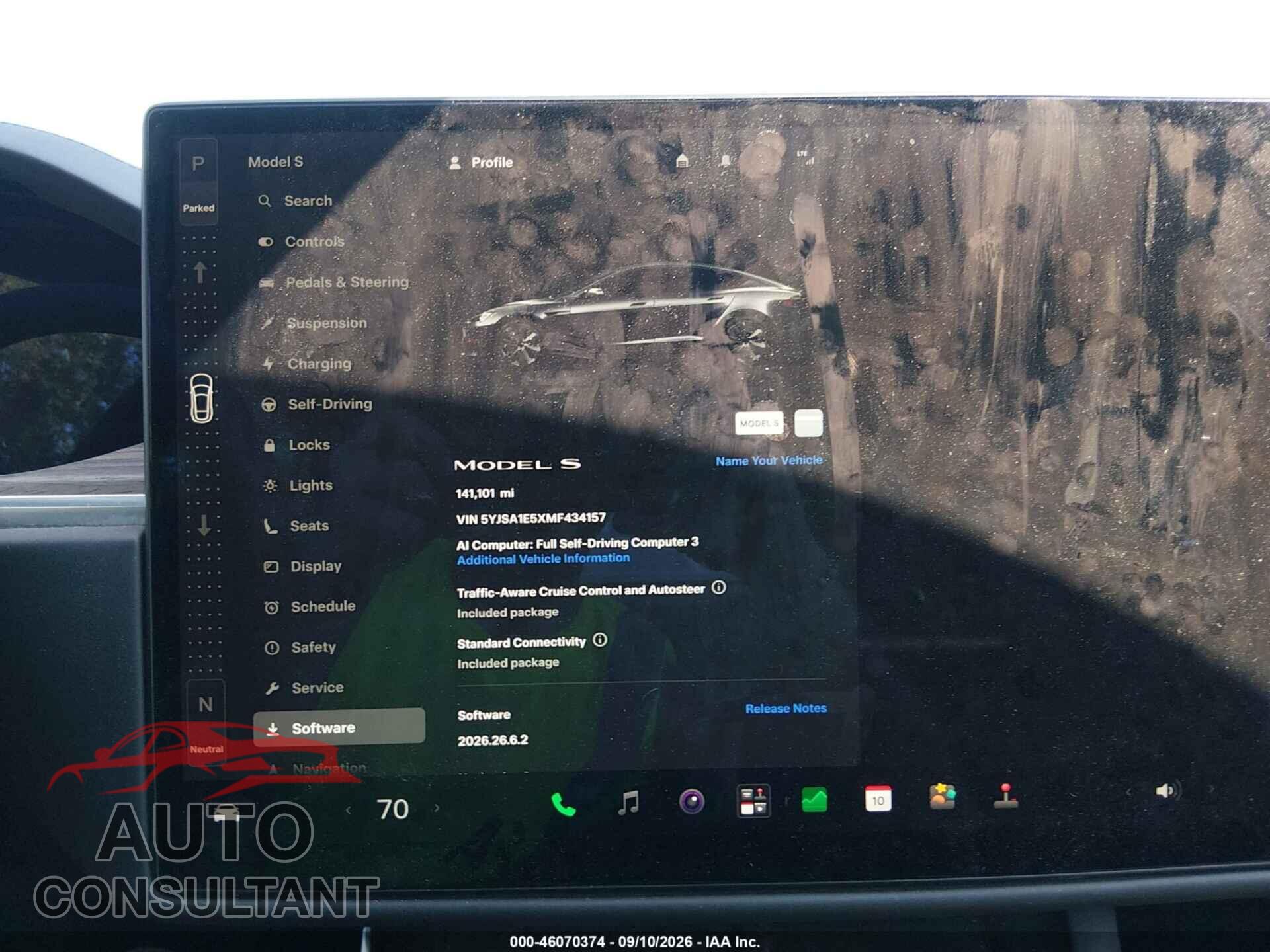 TESLA MODEL S 2021 - 5YJSA1E5XMF434157