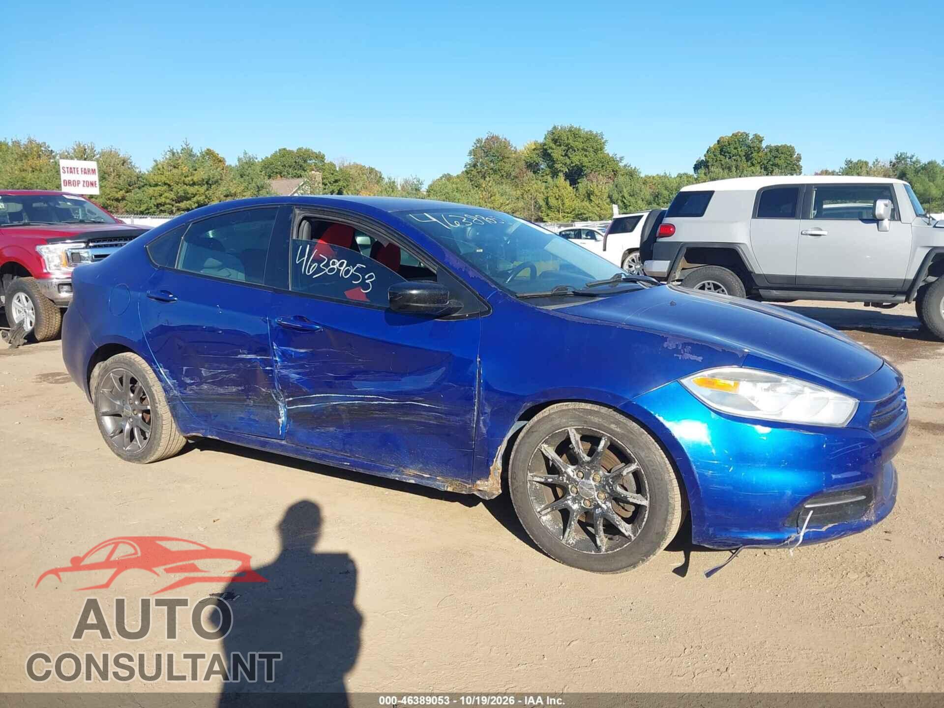 DODGE DART 2013 - 1C3CDFBA2DD100632