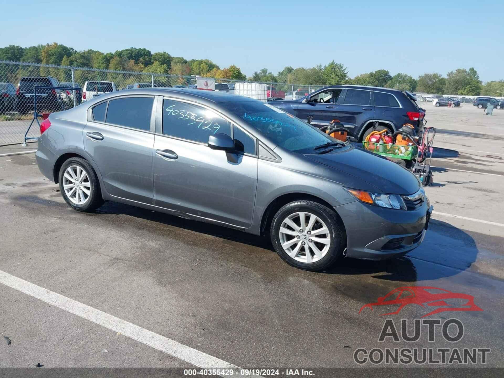 HONDA CIVIC 2012 - 19XFB2F90CE028334