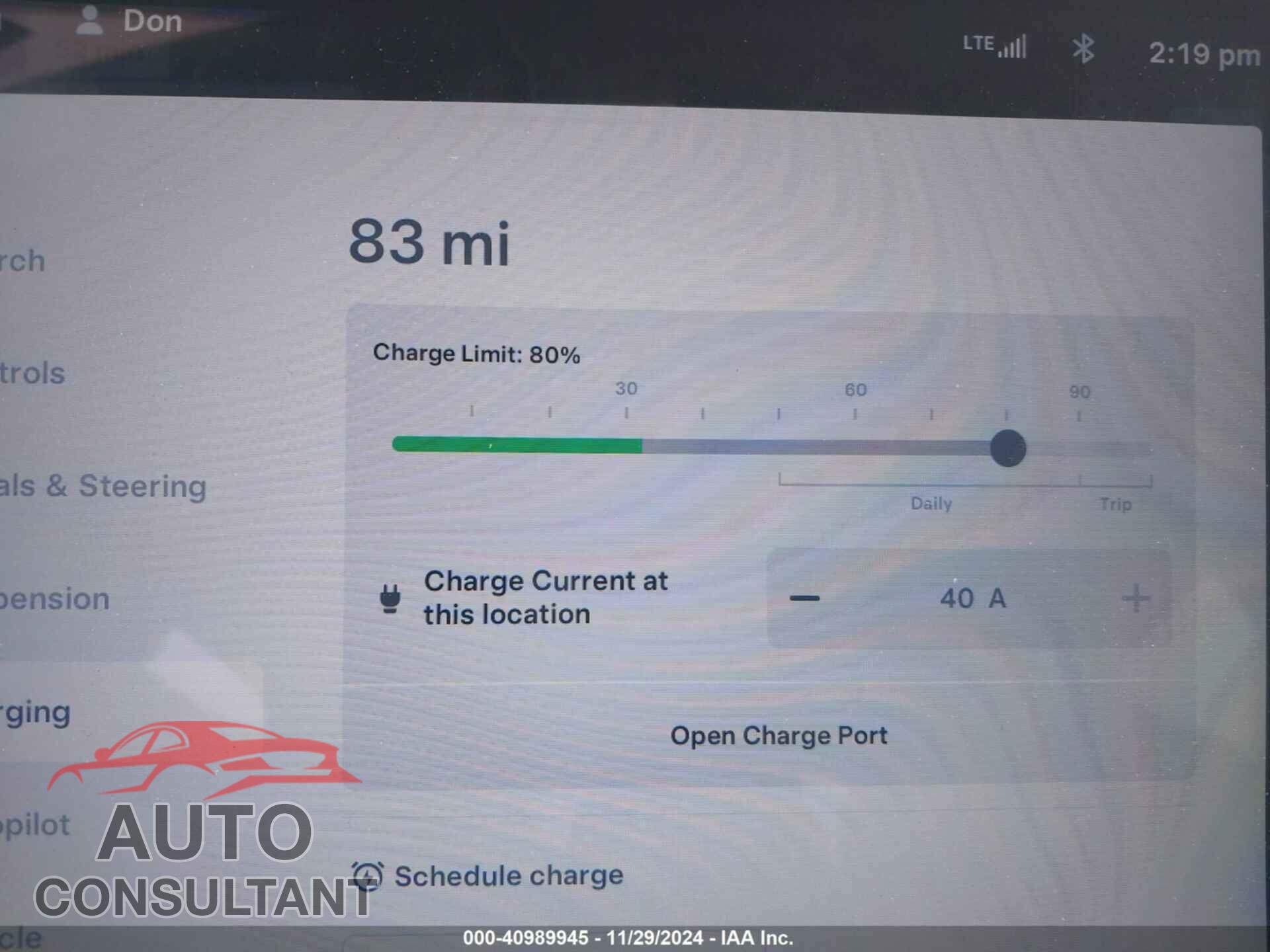 TESLA MODEL S 2015 - 5YJSA1E29FF105930