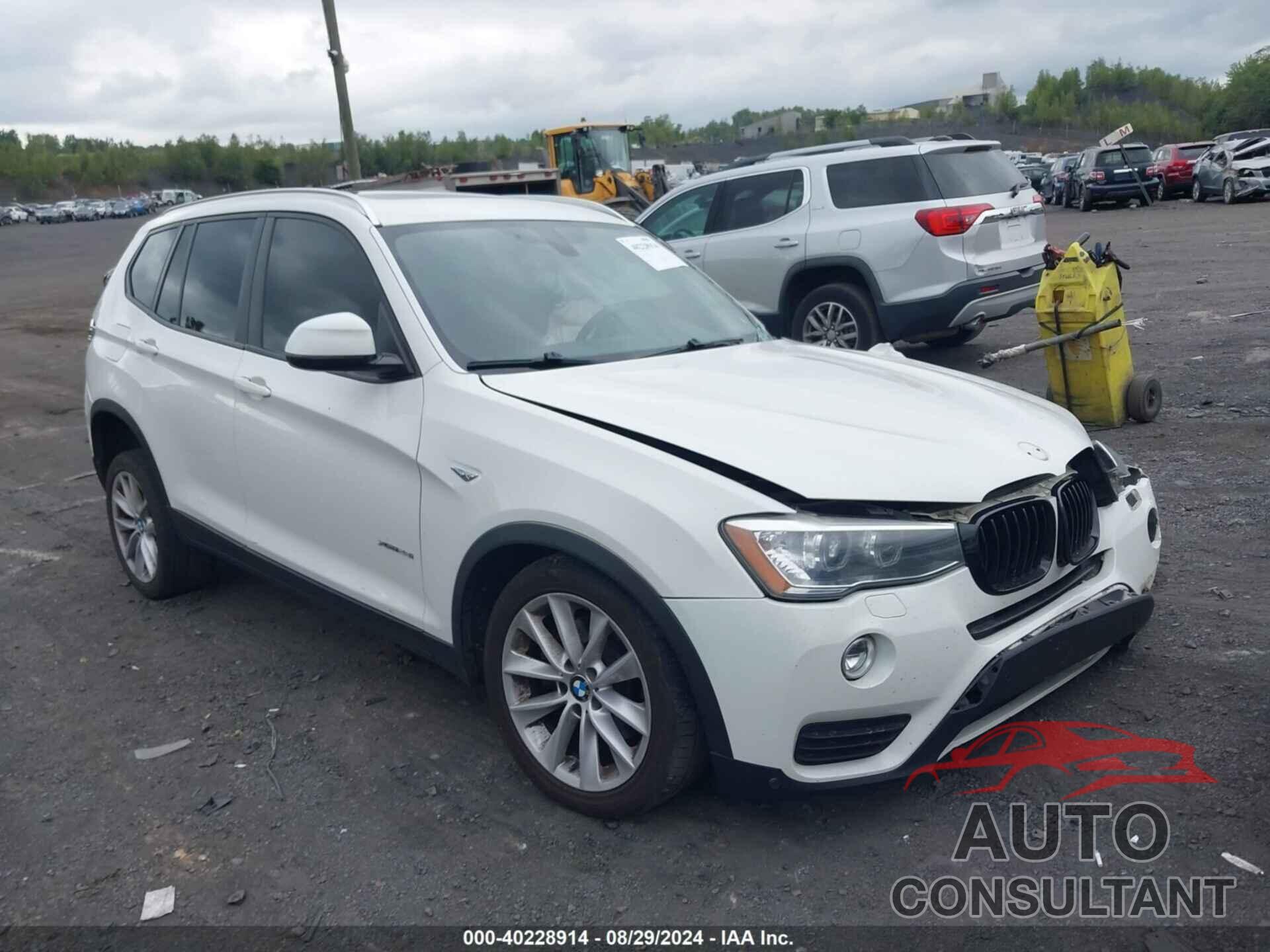 BMW X3 2016 - 5UXWX9C54G0D69439