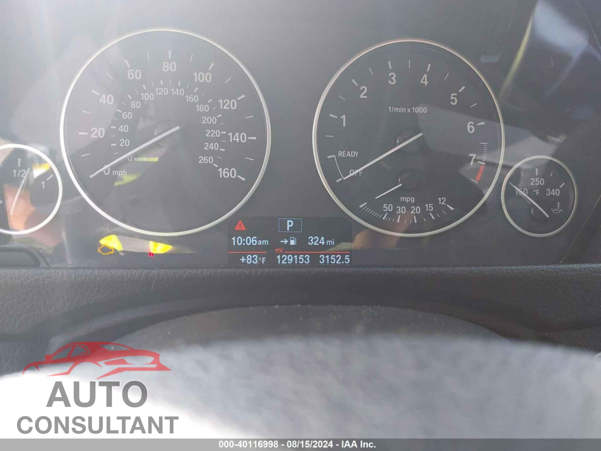 BMW 320I 2016 - WBA8E5G55GNU20334