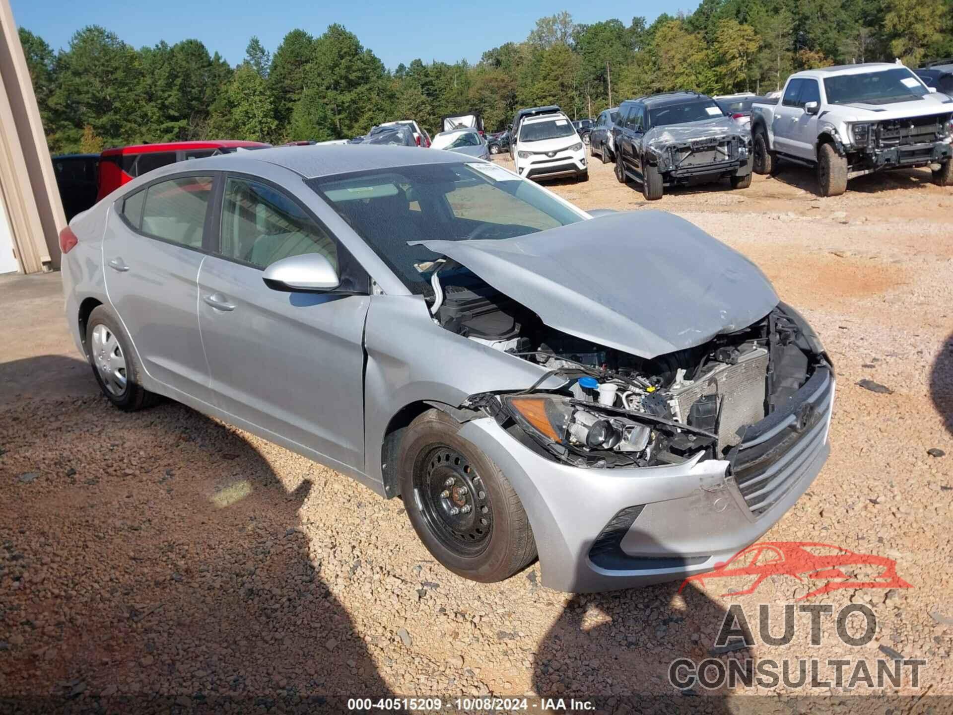 HYUNDAI ELANTRA 2017 - KMHD74LF9HU074165
