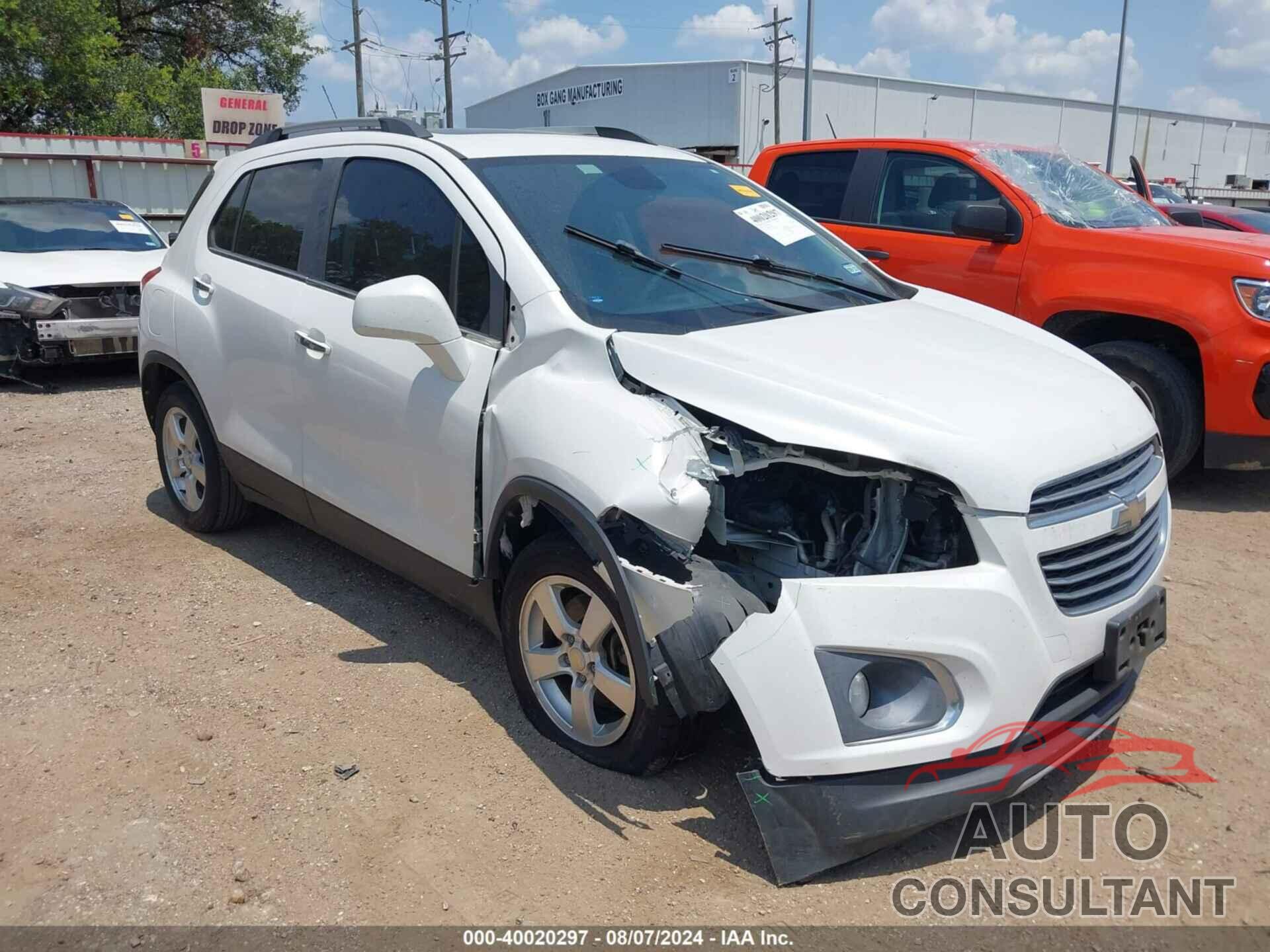 CHEVROLET TRAX 2016 - KL7CJMSB0GB662852