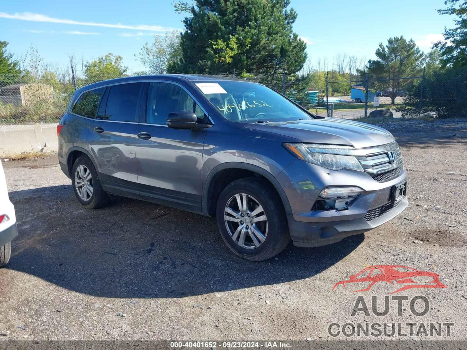 HONDA PILOT 2016 - 5FNYF6H14GB045729