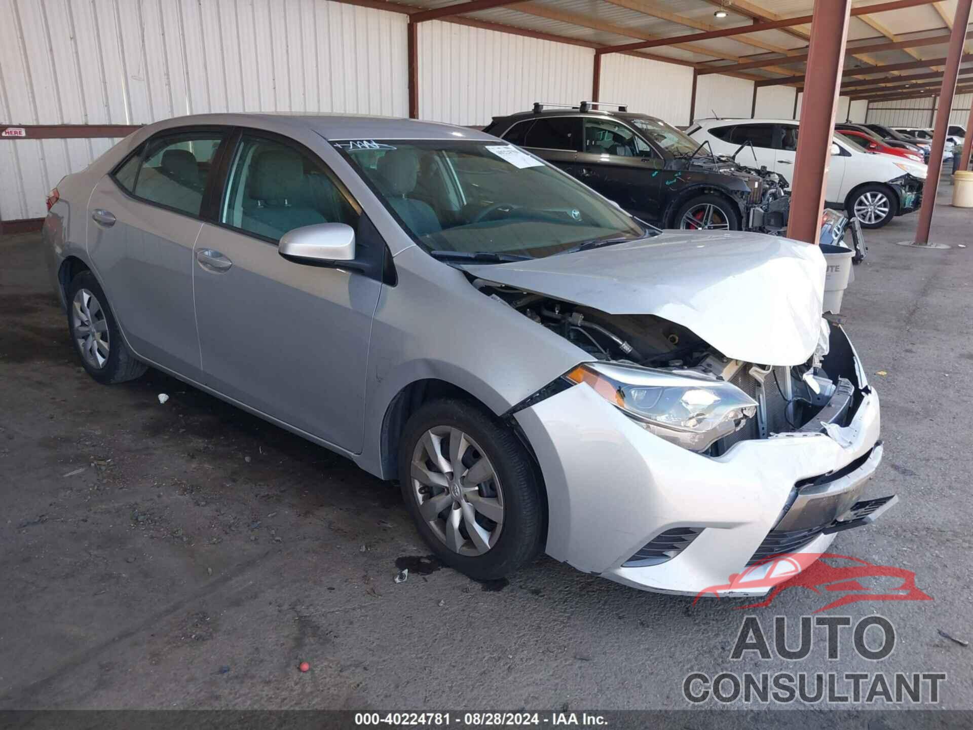 TOYOTA COROLLA 2016 - 2T1BURHE8GC547132