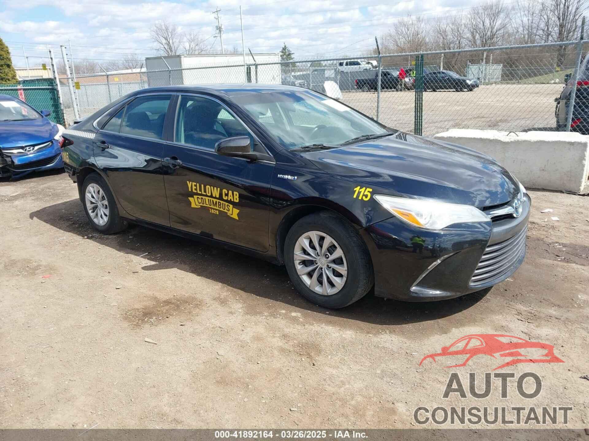 TOYOTA CAMRY HYBRID 2016 - 4T1BD1FK1GU192197