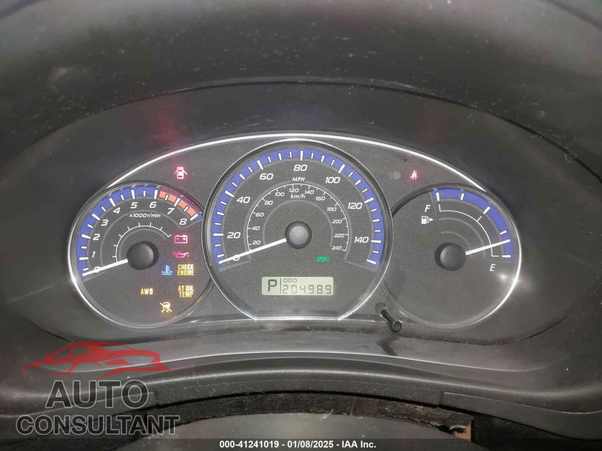 SUBARU FORESTER 2010 - JF2SH6BC3AH779720