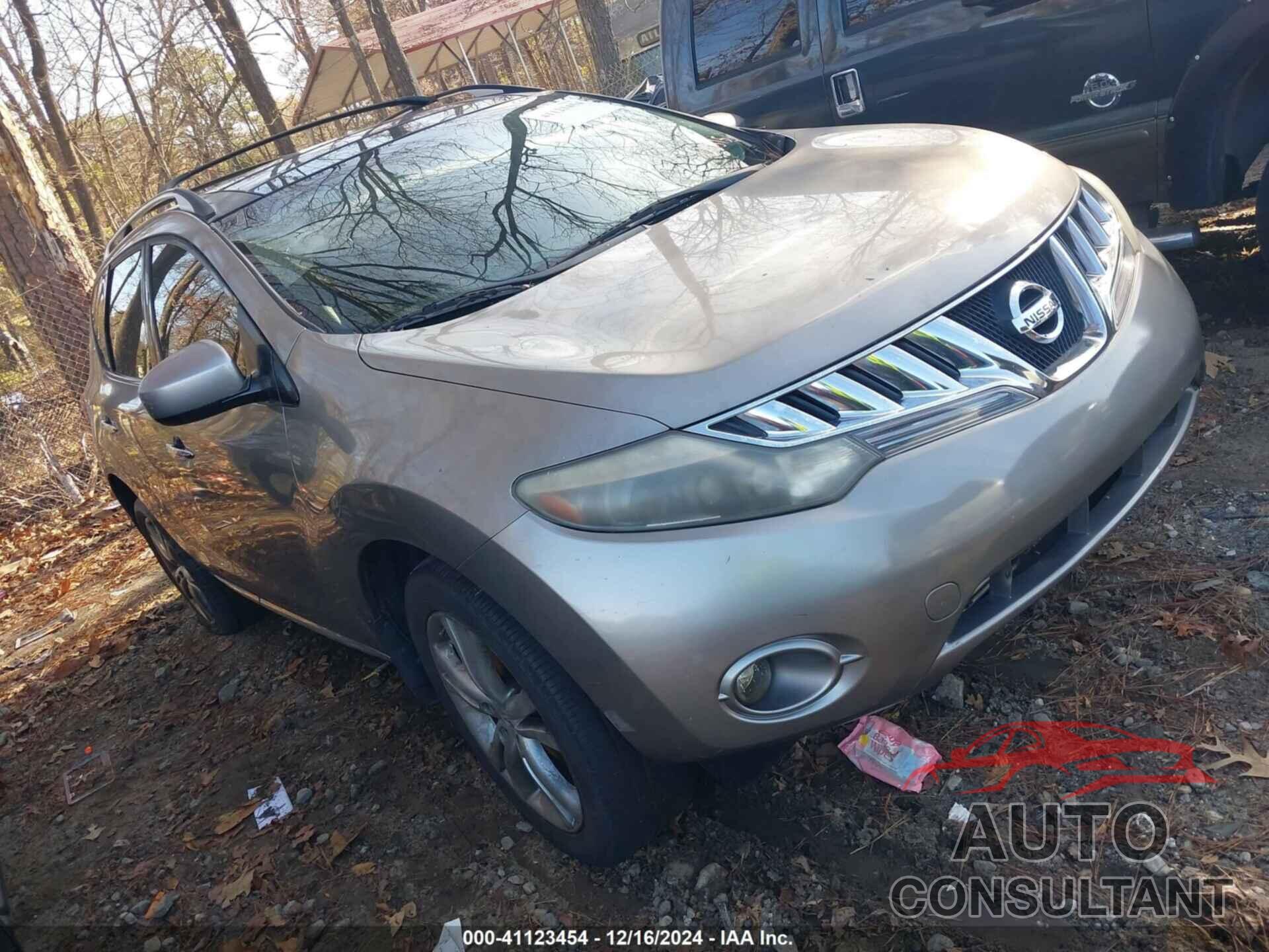 NISSAN MURANO 2010 - JN8AZ1MW9AW110515