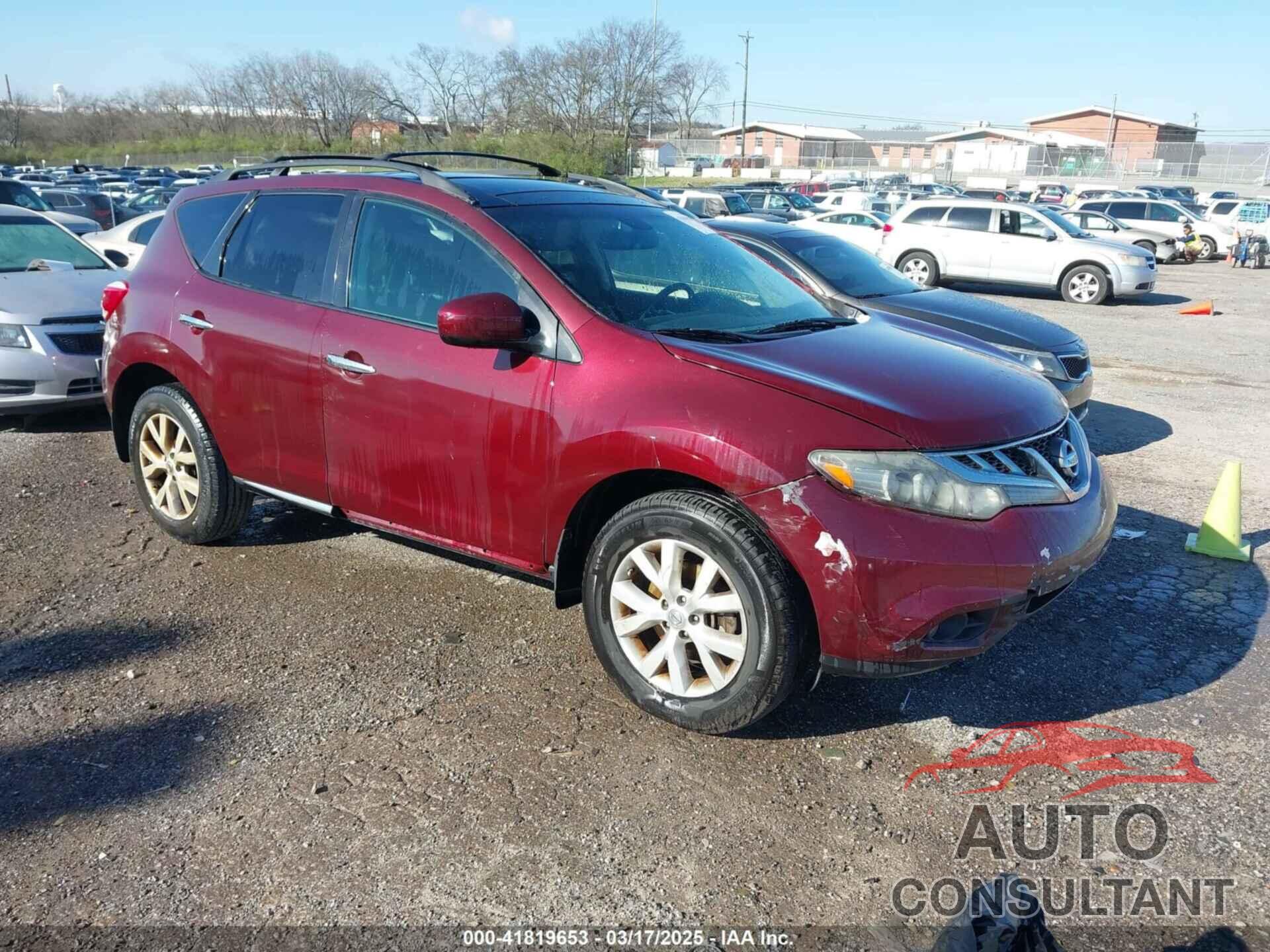 NISSAN MURANO 2012 - JN8AZ1MW7CW211779