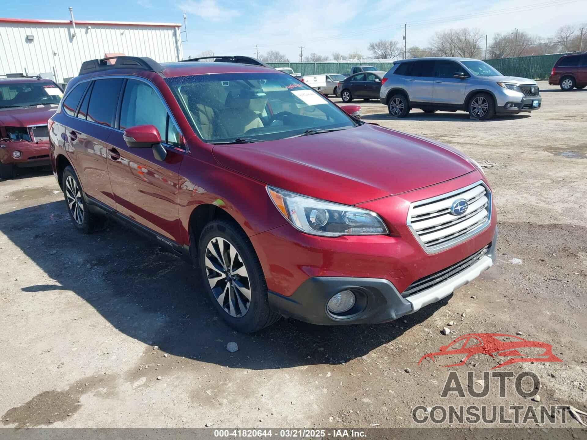 SUBARU OUTBACK 2017 - 4S4BSENC6H3399568