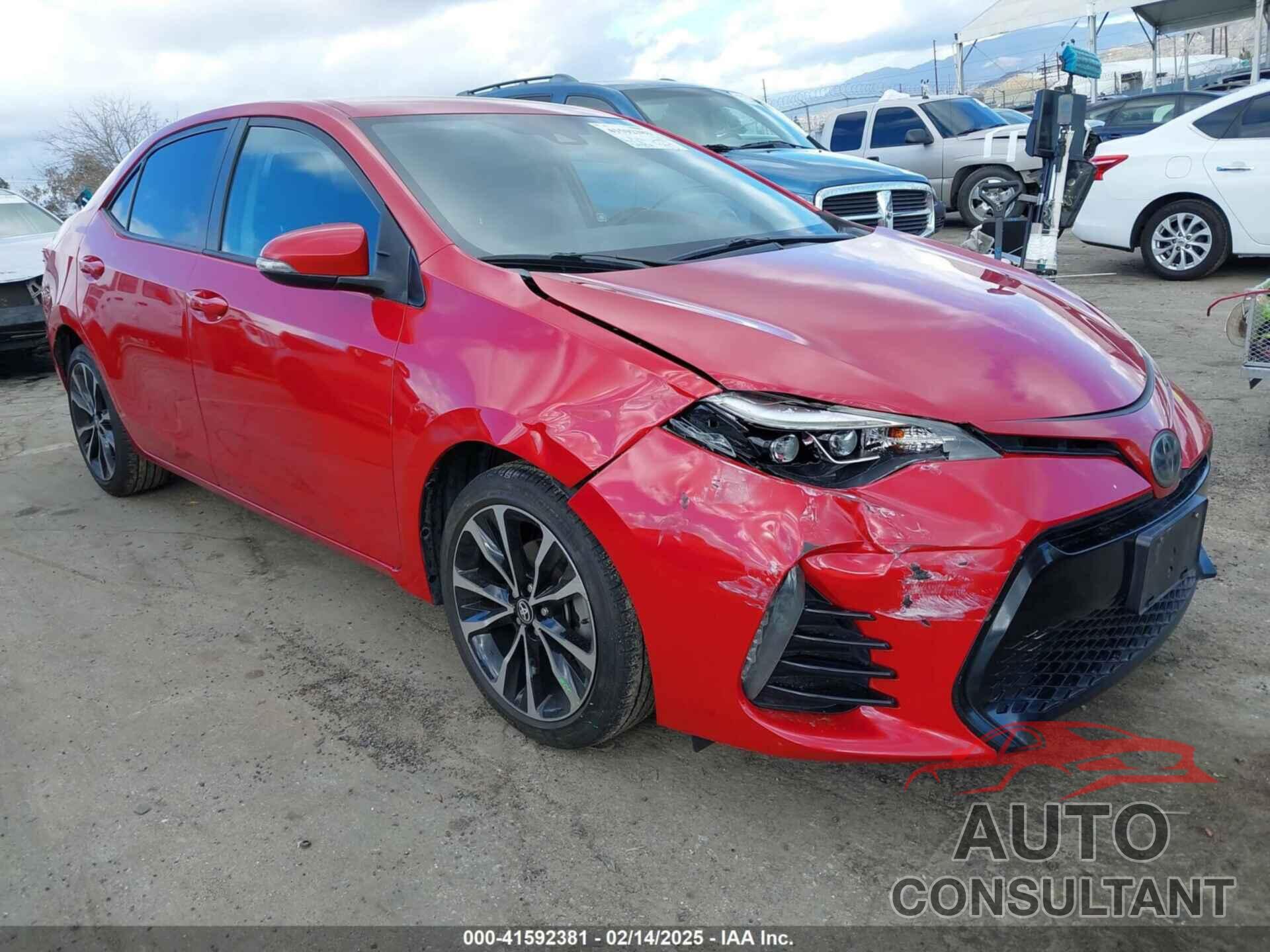 TOYOTA COROLLA 2019 - 2T1BURHE5KC139938