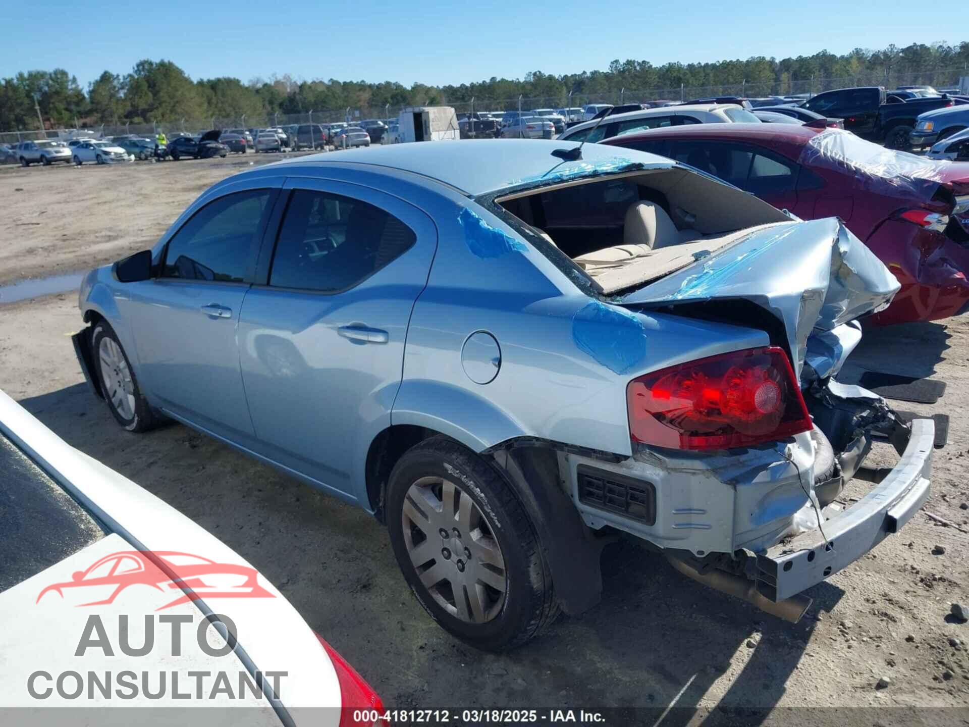 DODGE AVENGER 2013 - 1C3CDZAG3DN766822