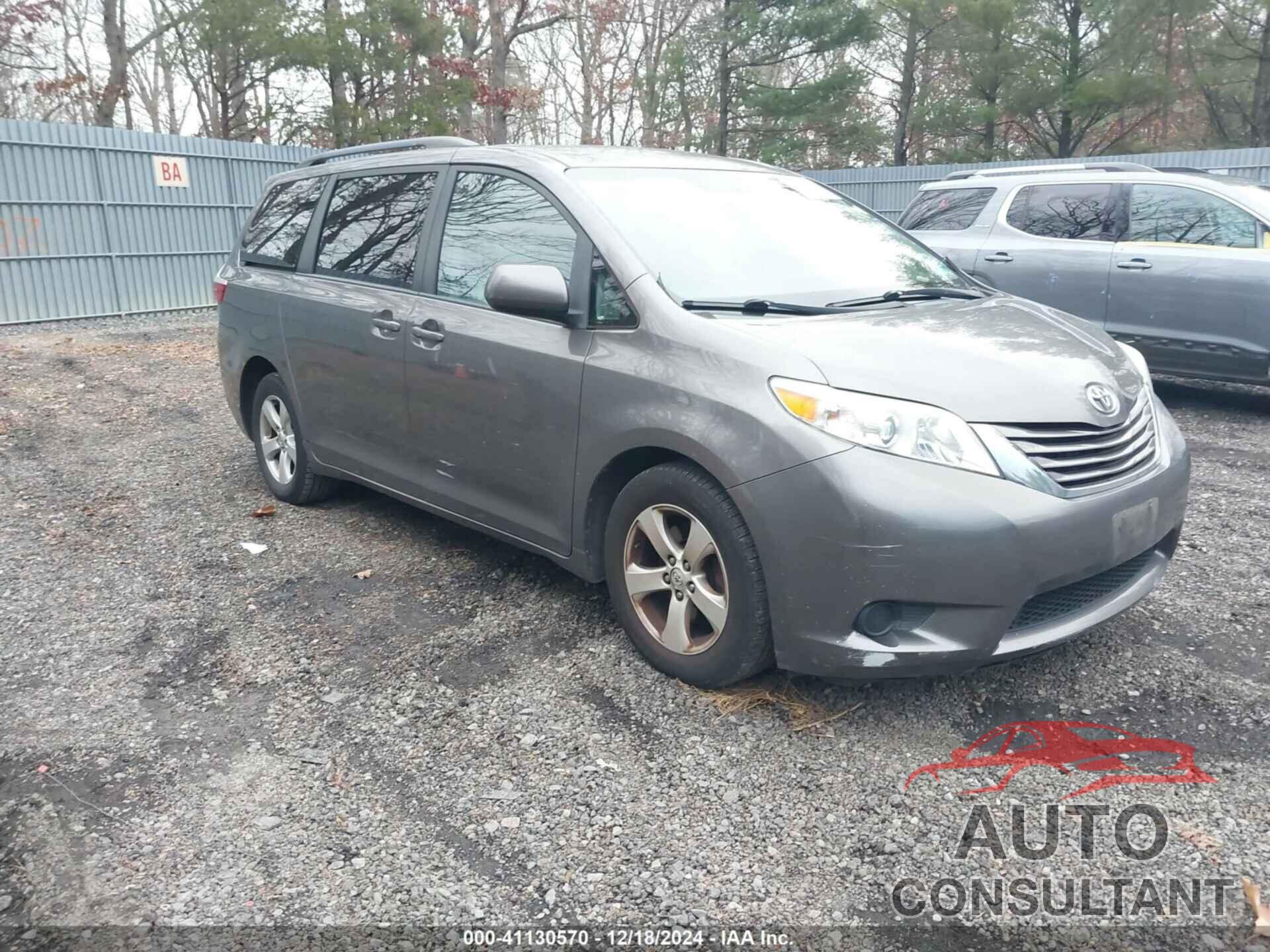 TOYOTA SIENNA 2016 - 5TDKK3DC7GS722761