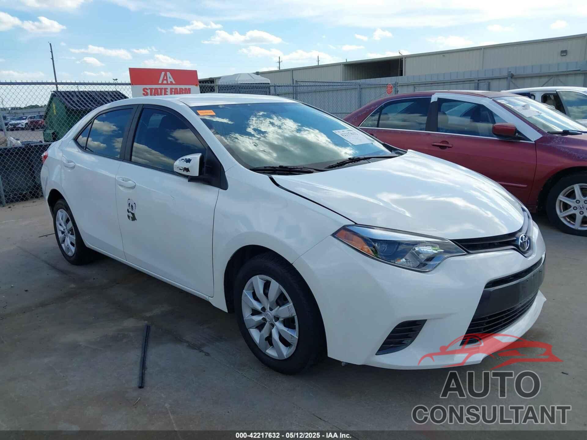 TOYOTA COROLLA 2015 - 5YFBURHE0FP223669