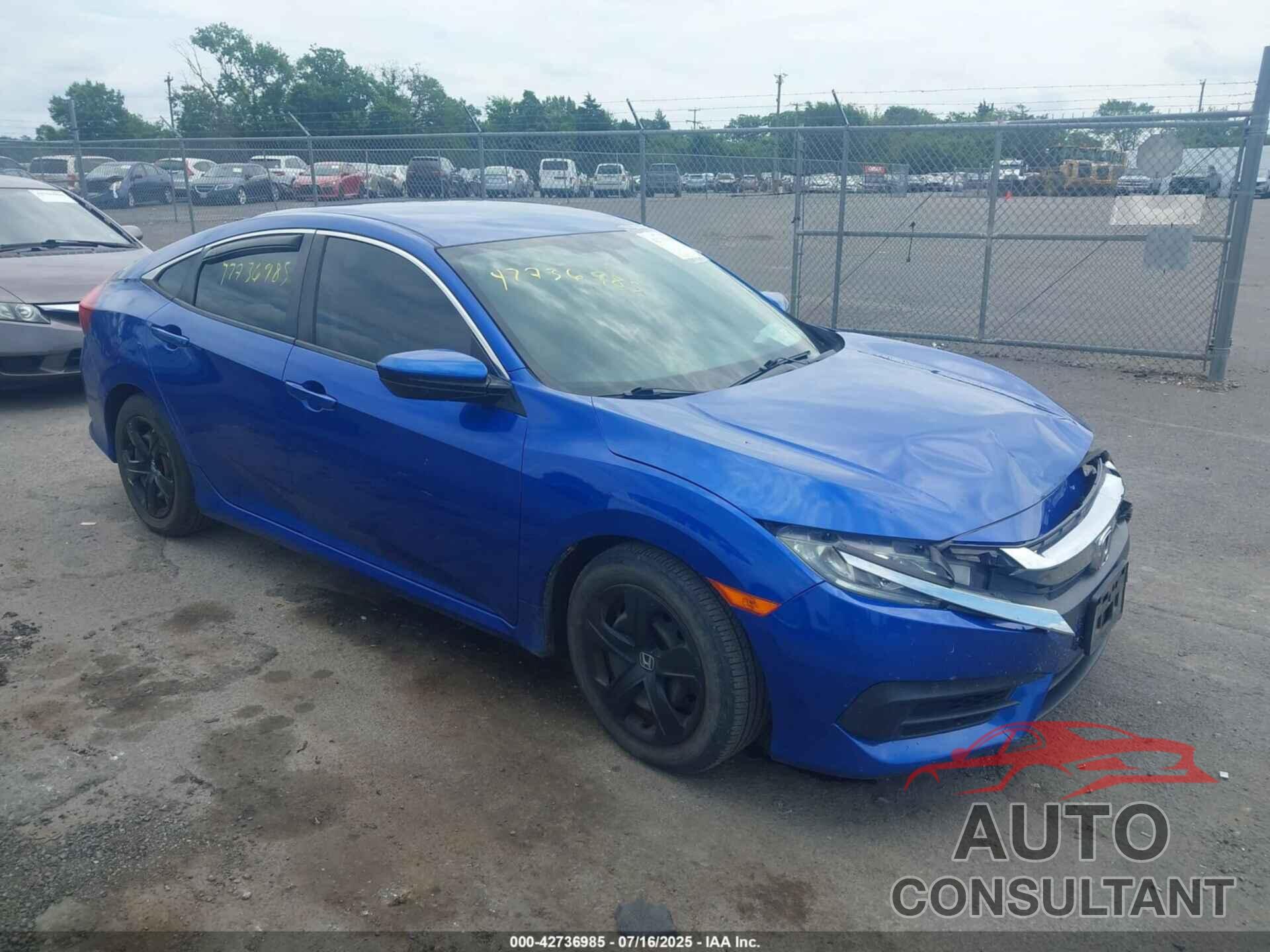 HONDA CIVIC 2016 - 19XFC2F57GE212685